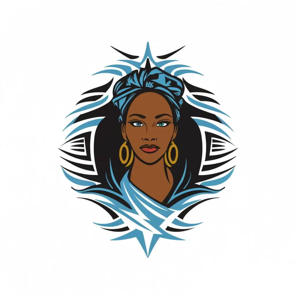 a logo design,with the text "Dr Zquiet Storm", main symbol:african, female doctor, with locs, in a blue and white storm,Moderate,be used in Medical Dental industry,clear background