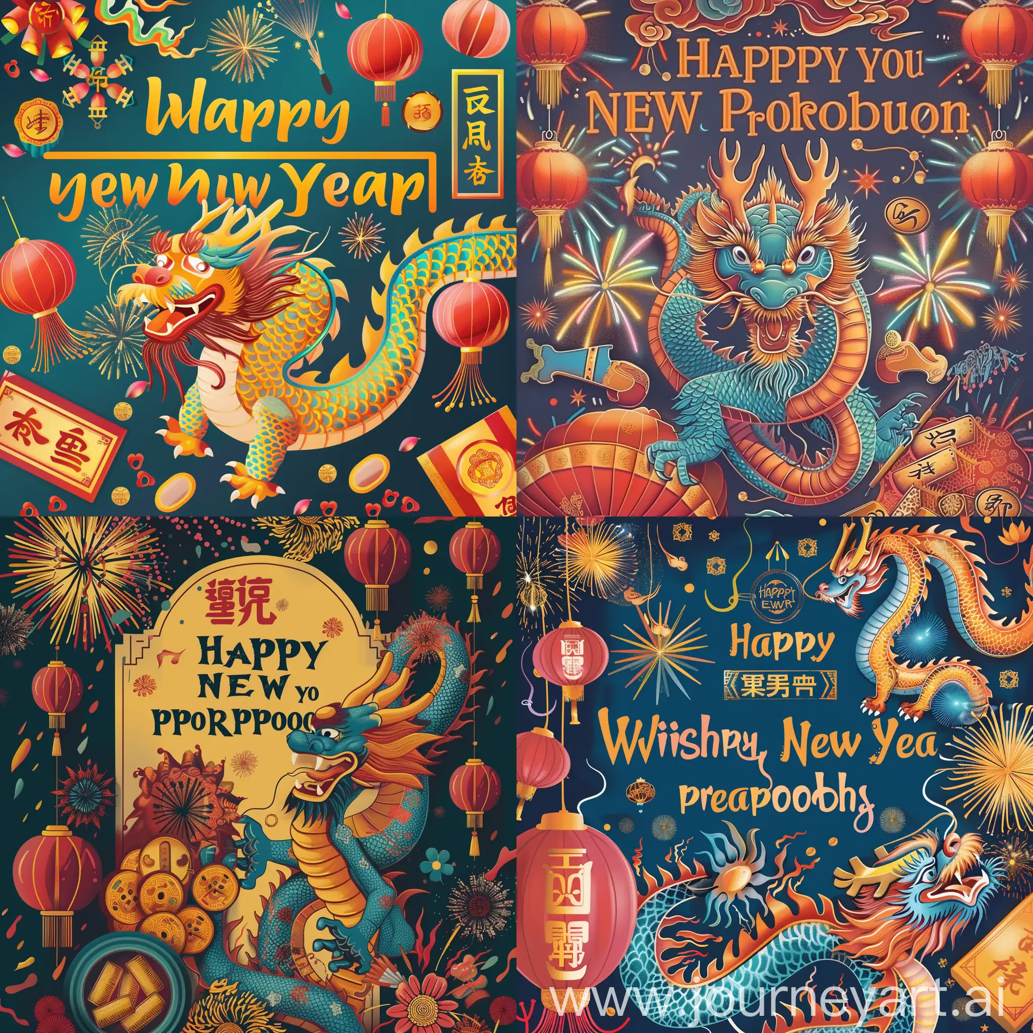 Vibrant-Spring-Festival-Poster-Dragon-Lanterns-and-Prosperity-Wishes