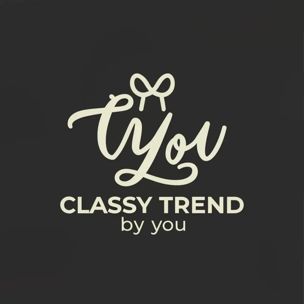 a logo design,with the text "Classy Trend By You", main symbol:Design creative,Moderate,be used in Retail industry,clear background