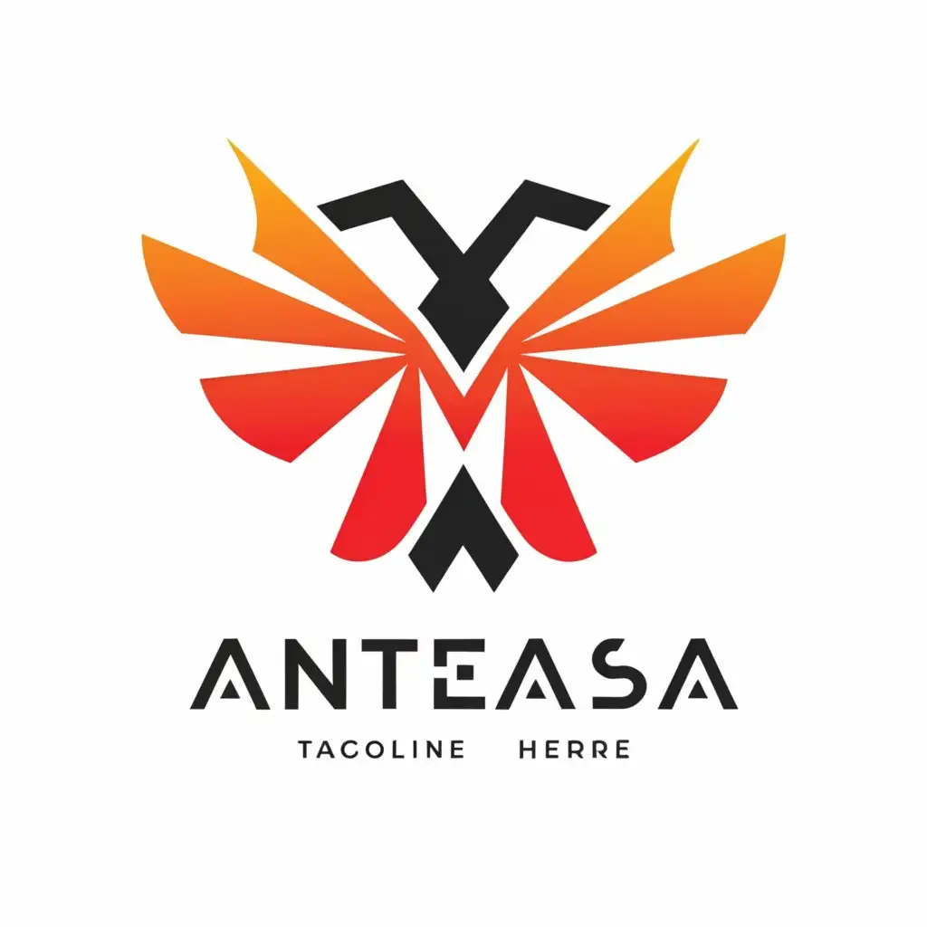 a logo design,with the text "Anteasa", main symbol:A butterfly square,Moderate,be used in Sports Fitness industry,clear background