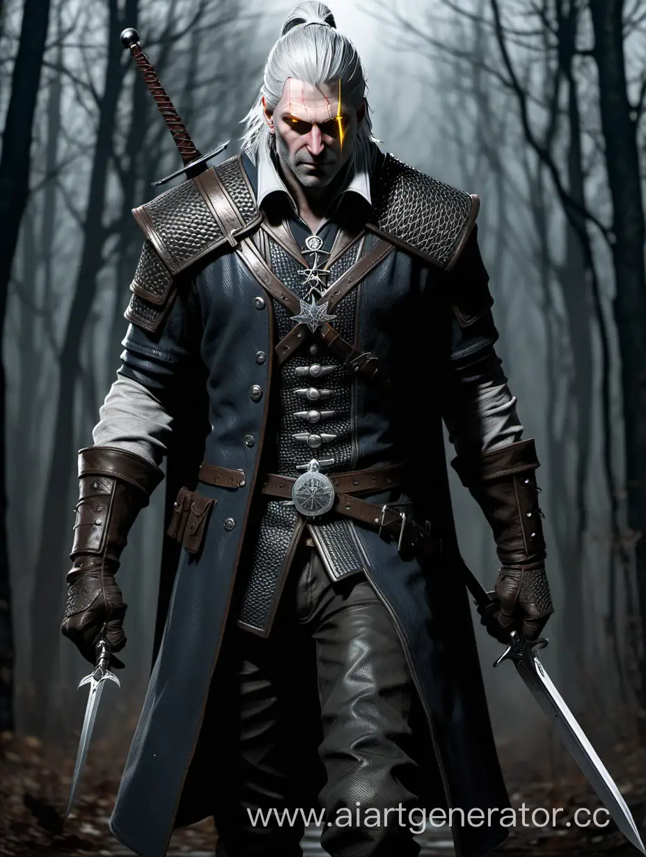 Mysterious-Witcher-with-Gray-Hair-and-Piercing-Yellow-Eyes