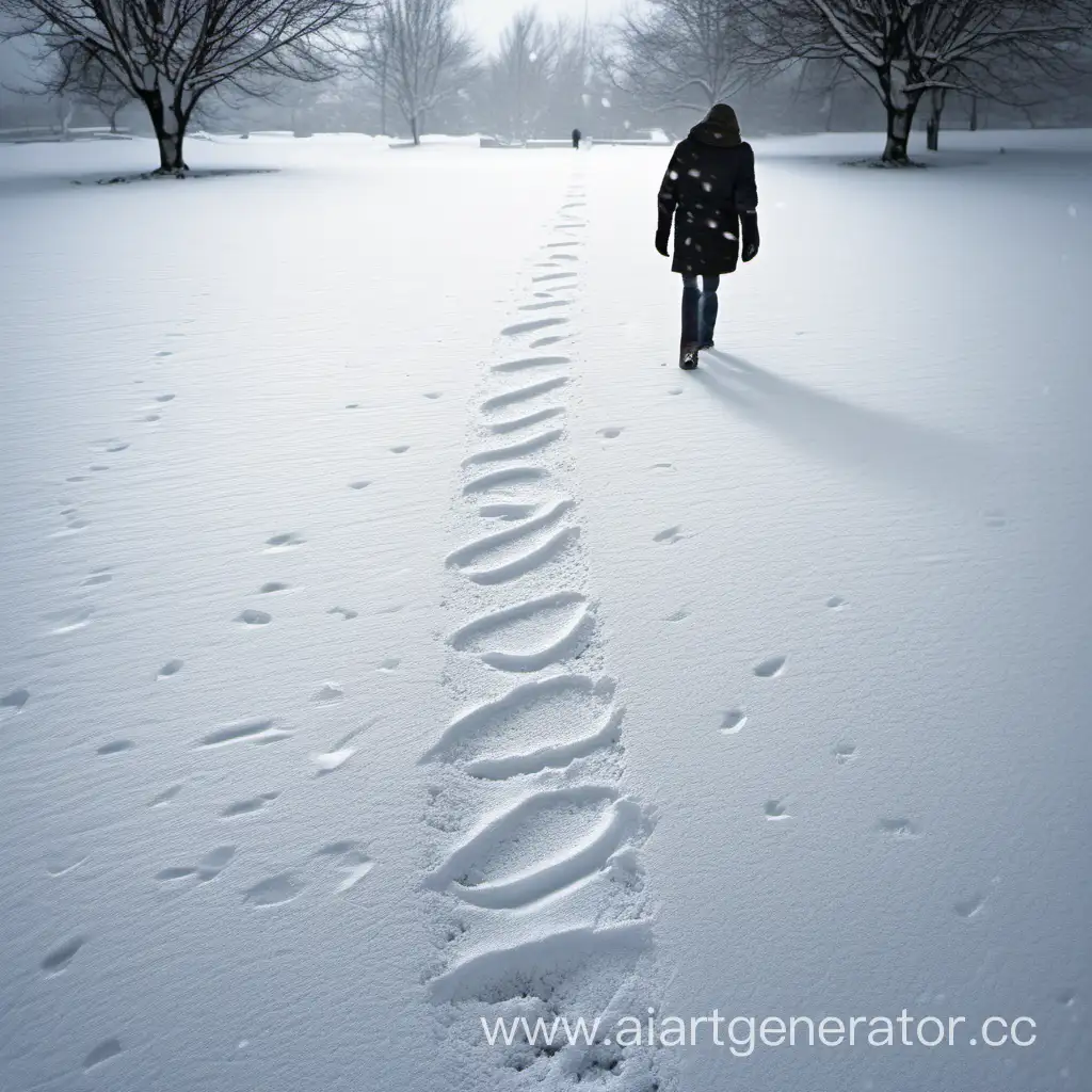 Winter-Stroll-Person-Leaving-Tranquil-Snow-Traces