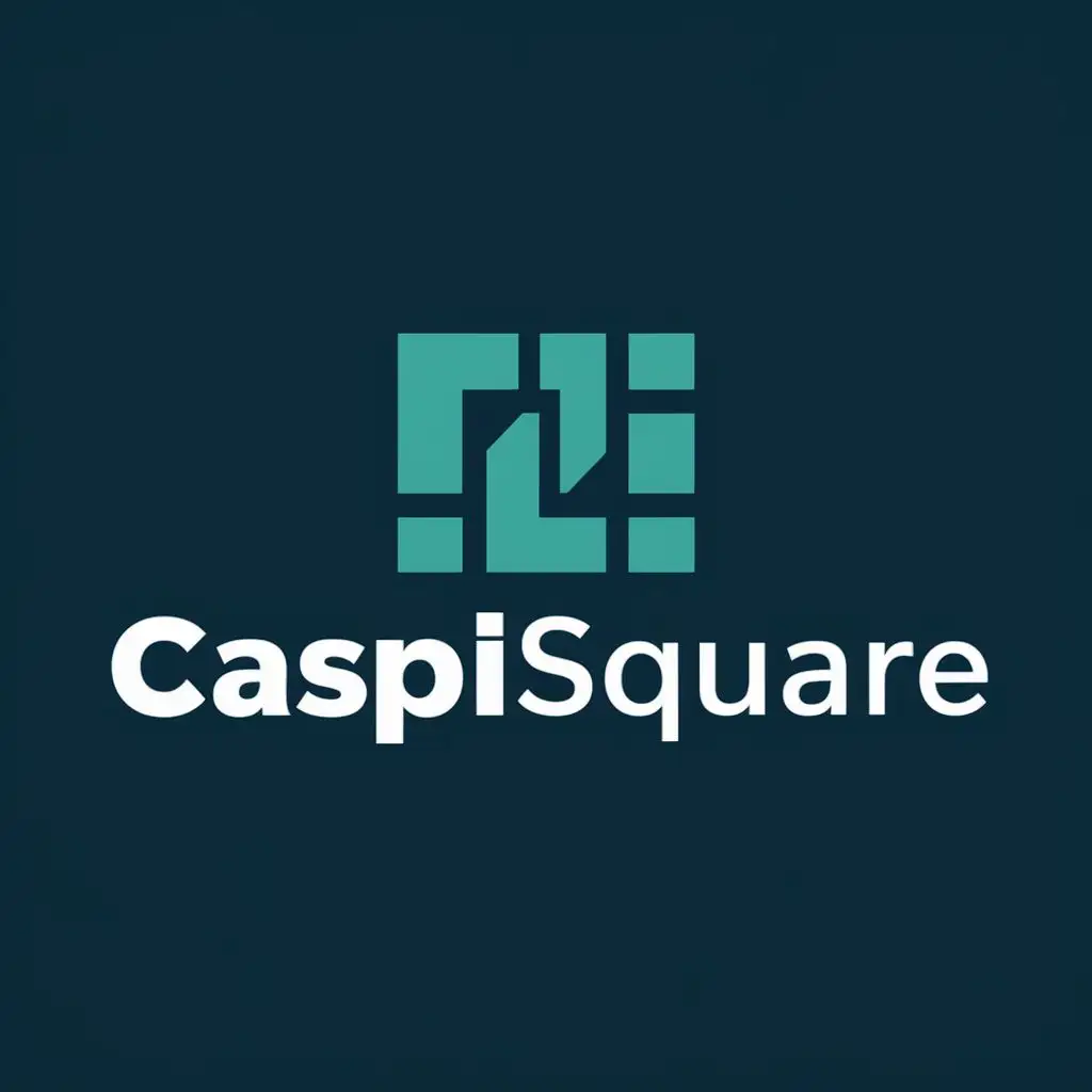 logo, Square, tech etc., with the text "CaspiSquare", typography, be used in Technology industry