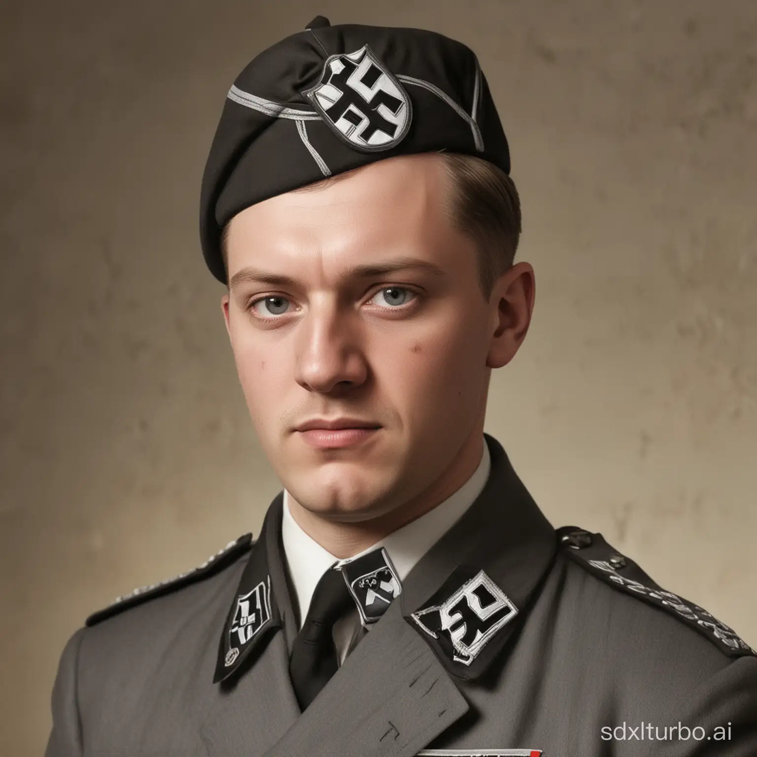 World-War-II-Nazi-Soldier-Marching-in-Uniform