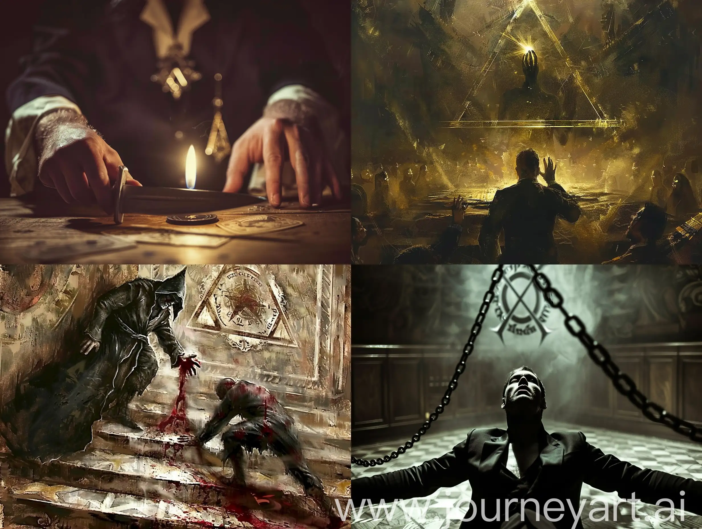 Illuminati-Member-Sacrificing-Soul-Ritual-Art