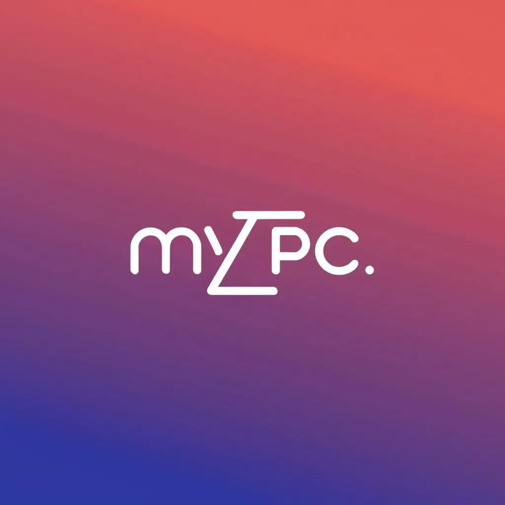 logo, Ranning, with the text "My Pc", typography, be used in Travel industry