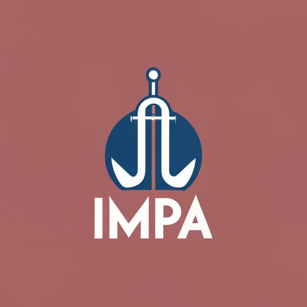 logo, vessel maritime marine sea, with the text "impa", typography