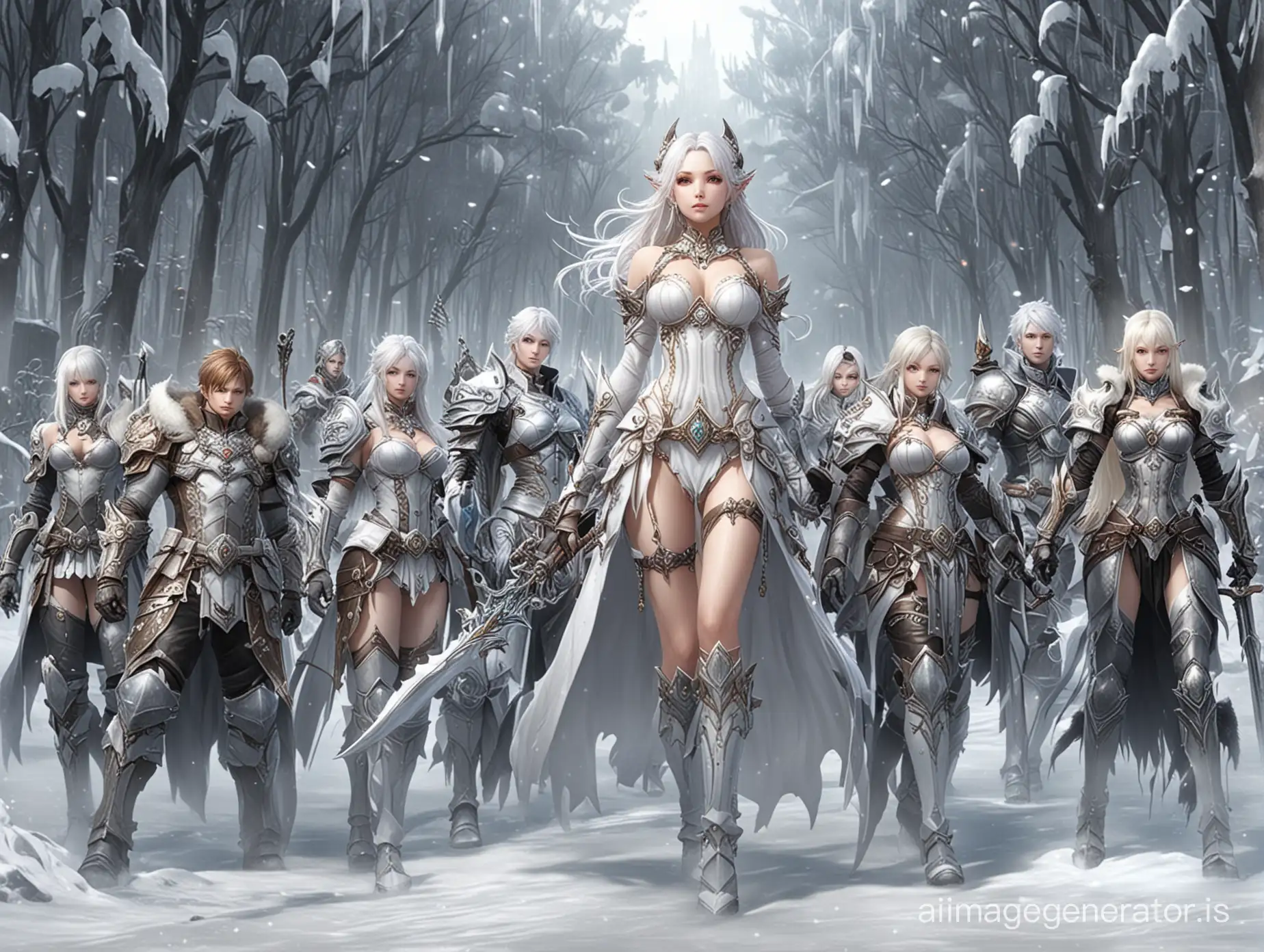 Lineage 2 White World with all race Chronicle 4