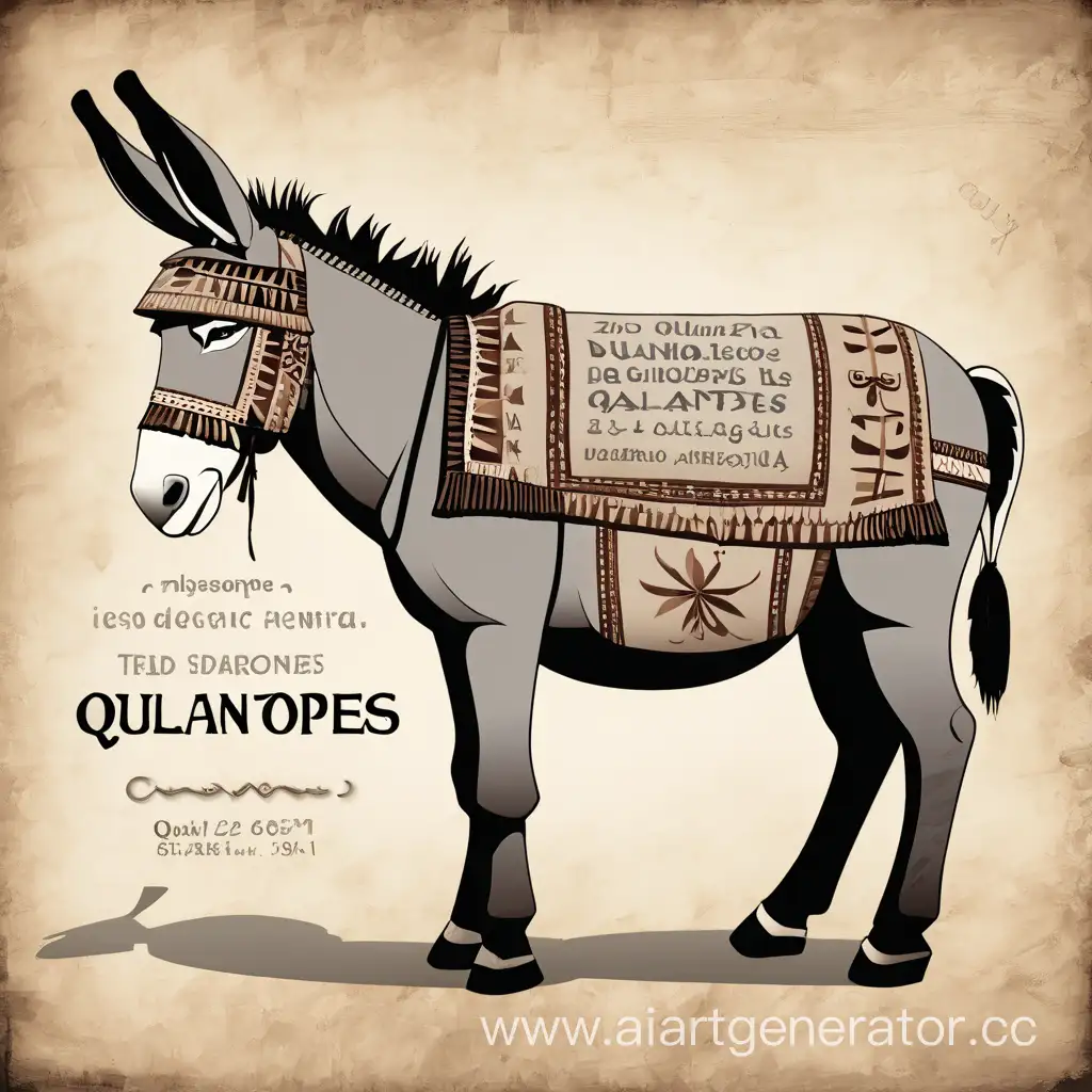 Majestic-Qulantpes-Donkey-with-Intricate-Inscription