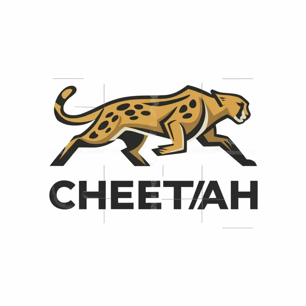 LOGO-Design-For-Cheetah-Fierce-Cheetah-Silhouettes-with-Dynamic-Thunder-Strike-in-Automotive-Industry