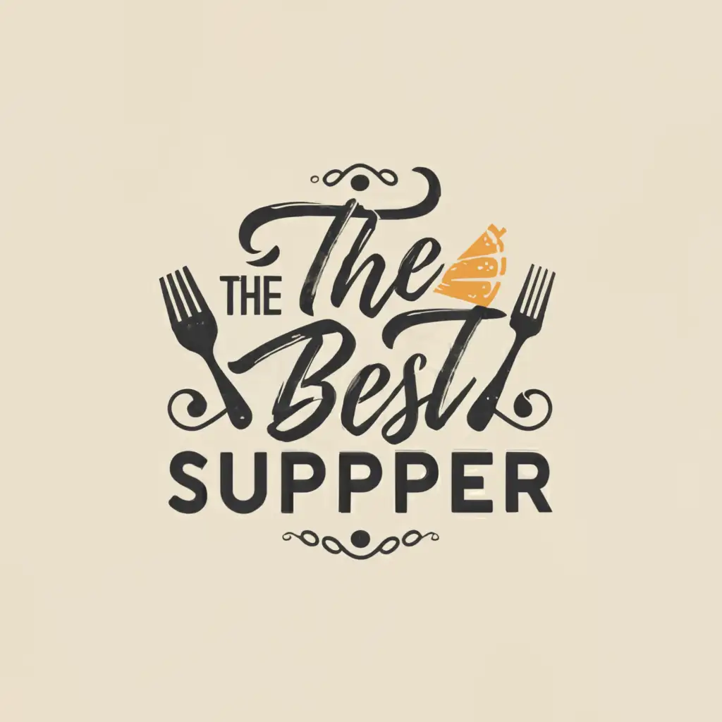 a logo design,with the text "The Best Supper", main symbol:Food and drinks,Moderate,be used in Restaurant industry,clear background