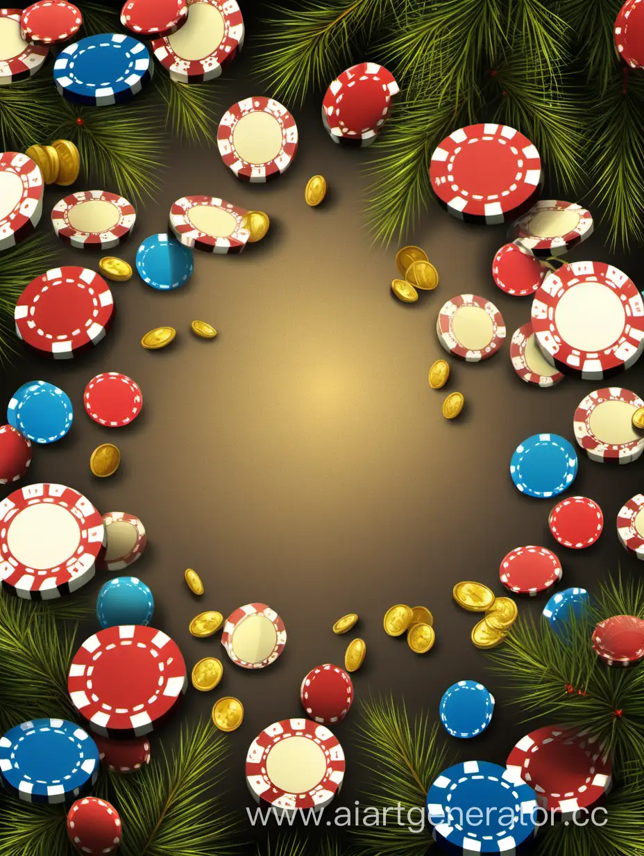 Festive-New-Years-Celebration-with-Christmas-Tree-Ornaments-and-Casino-Vibes
