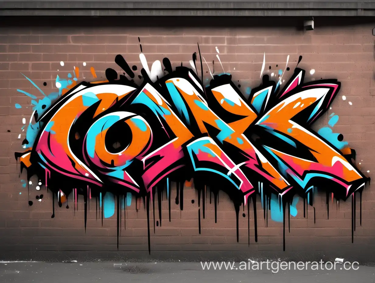 Сделай граффити с текстом cors в стиле вайлд стайл