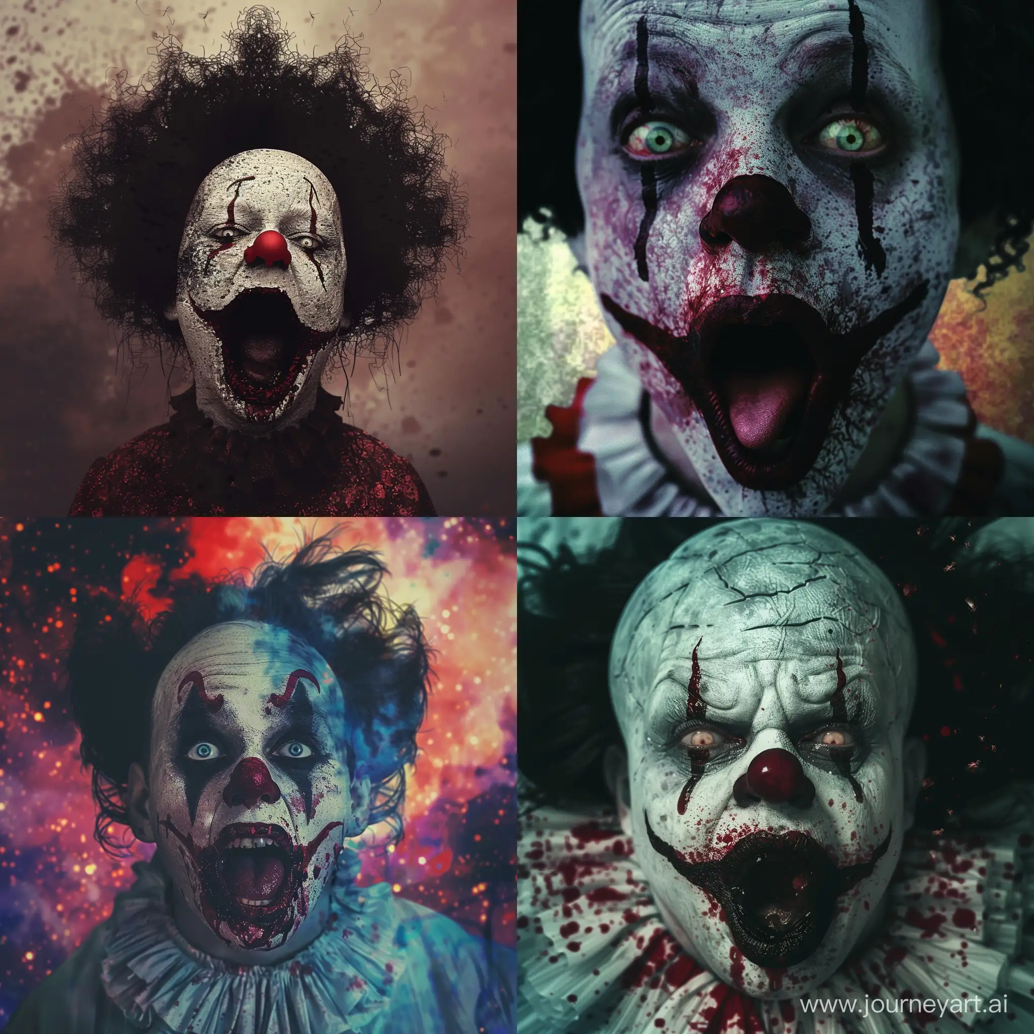 Dissociative-Identity-Disorder-Horror-Glitch-Psychedelic-Killer-Clown-with-Sewn-Mouth