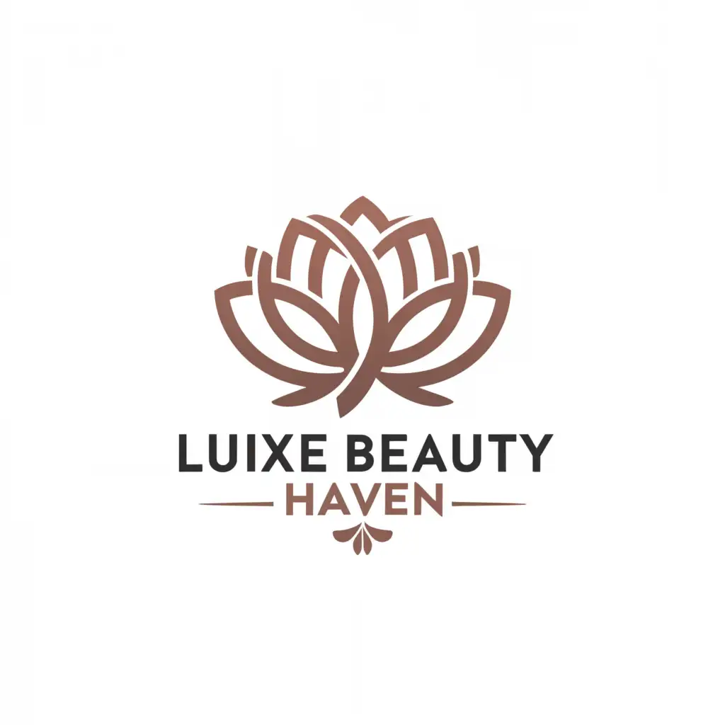 a logo design,with the text "Luxe Beauty Haven", main symbol:rectangle,Moderate,be used in Beauty Spa industry,clear background