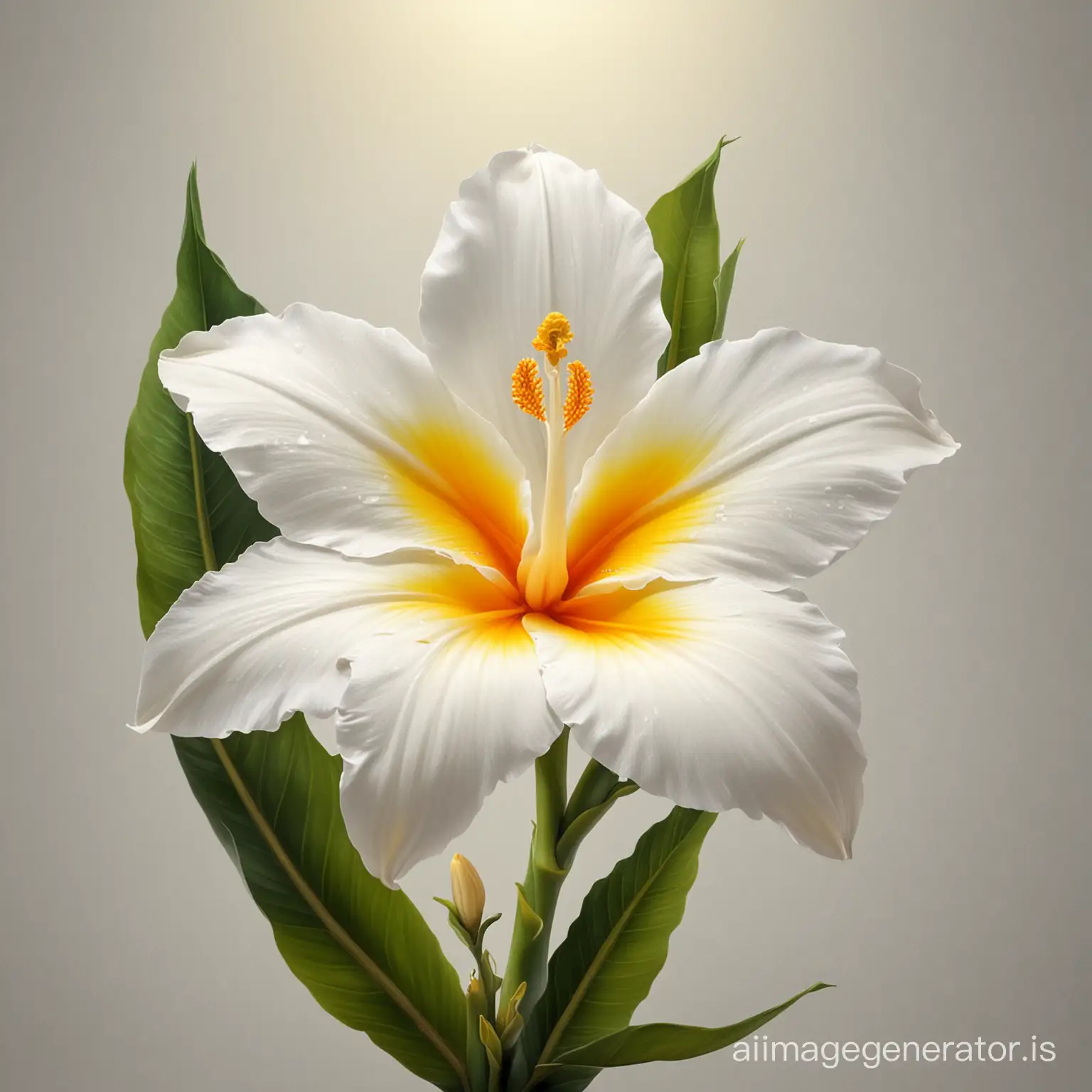 Exquisite-Realistic-Panamanian-Flower-of-the-Holy-Spirit-Blooming