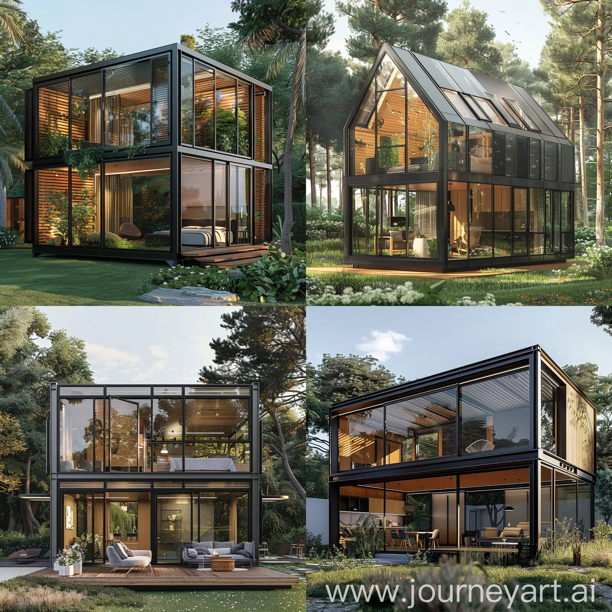 Modern-20-Square-Meters-Modular-House-with-Panoramic-Glazing-and-Stylish-MetalWood-Finish