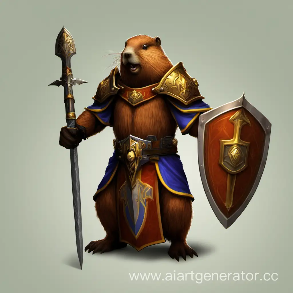 Beaver-Paladin-Uther-in-Majestic-Armor
