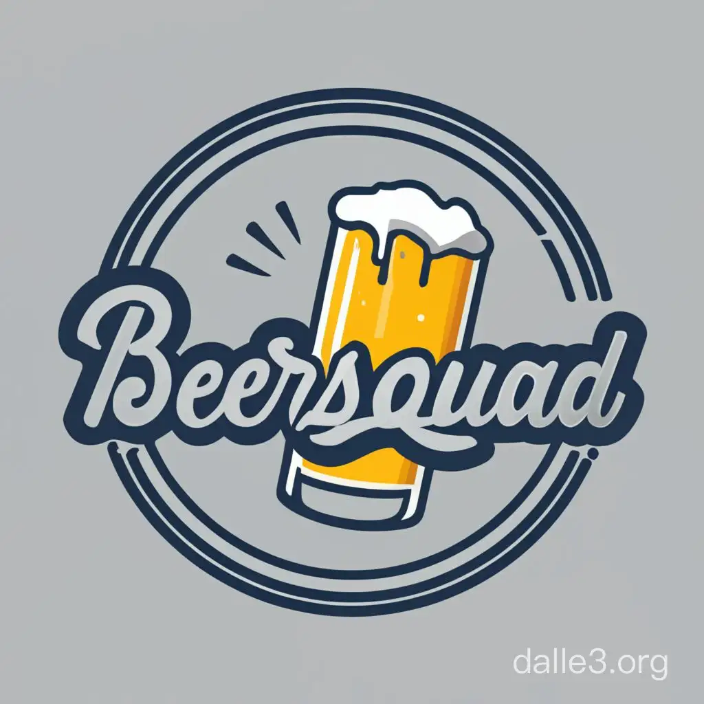 Stalker BEERSQUAD Clan Logo Round Beer Label Design | Dalle3 AI