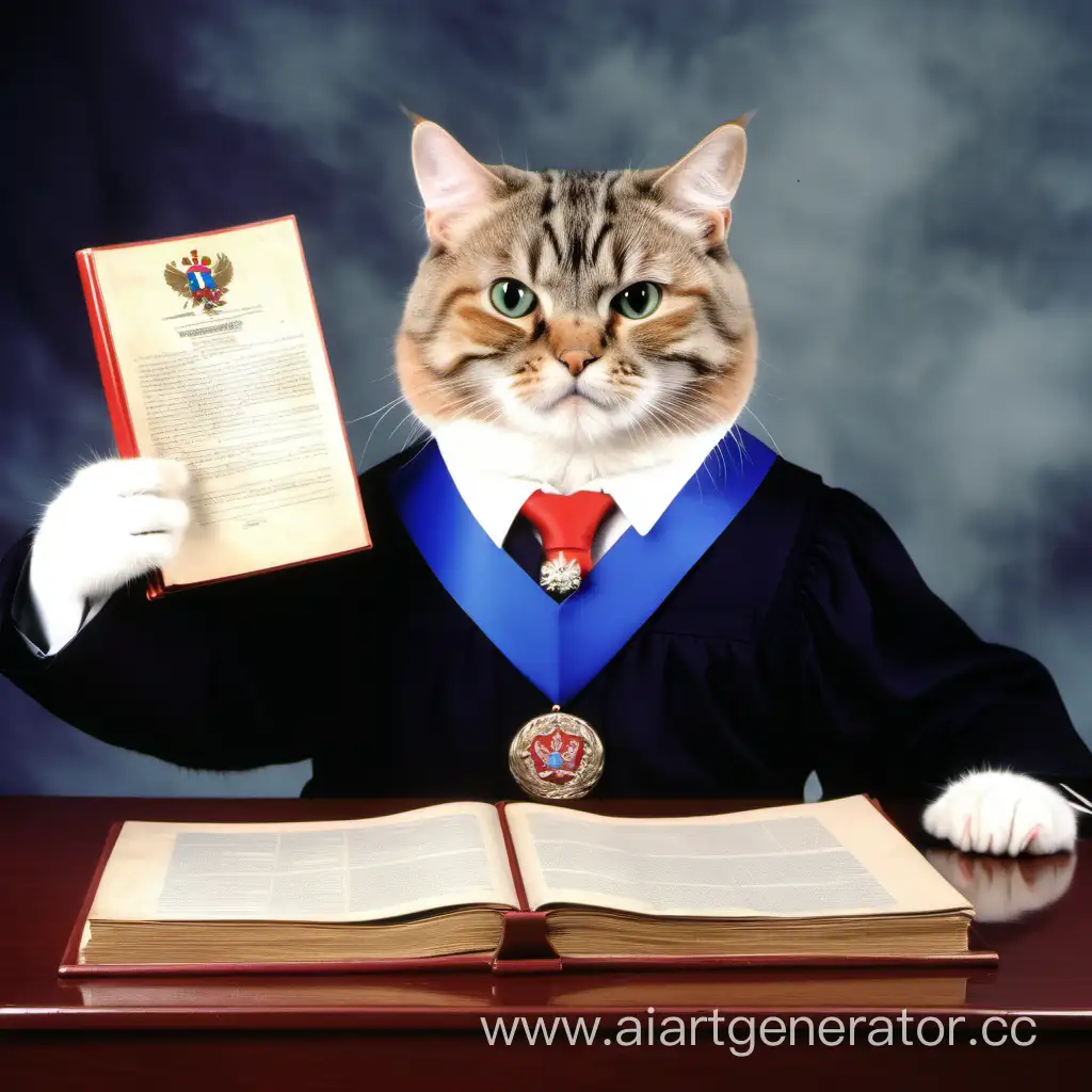 Russian-ConstitutionHolding-Politician-Cat