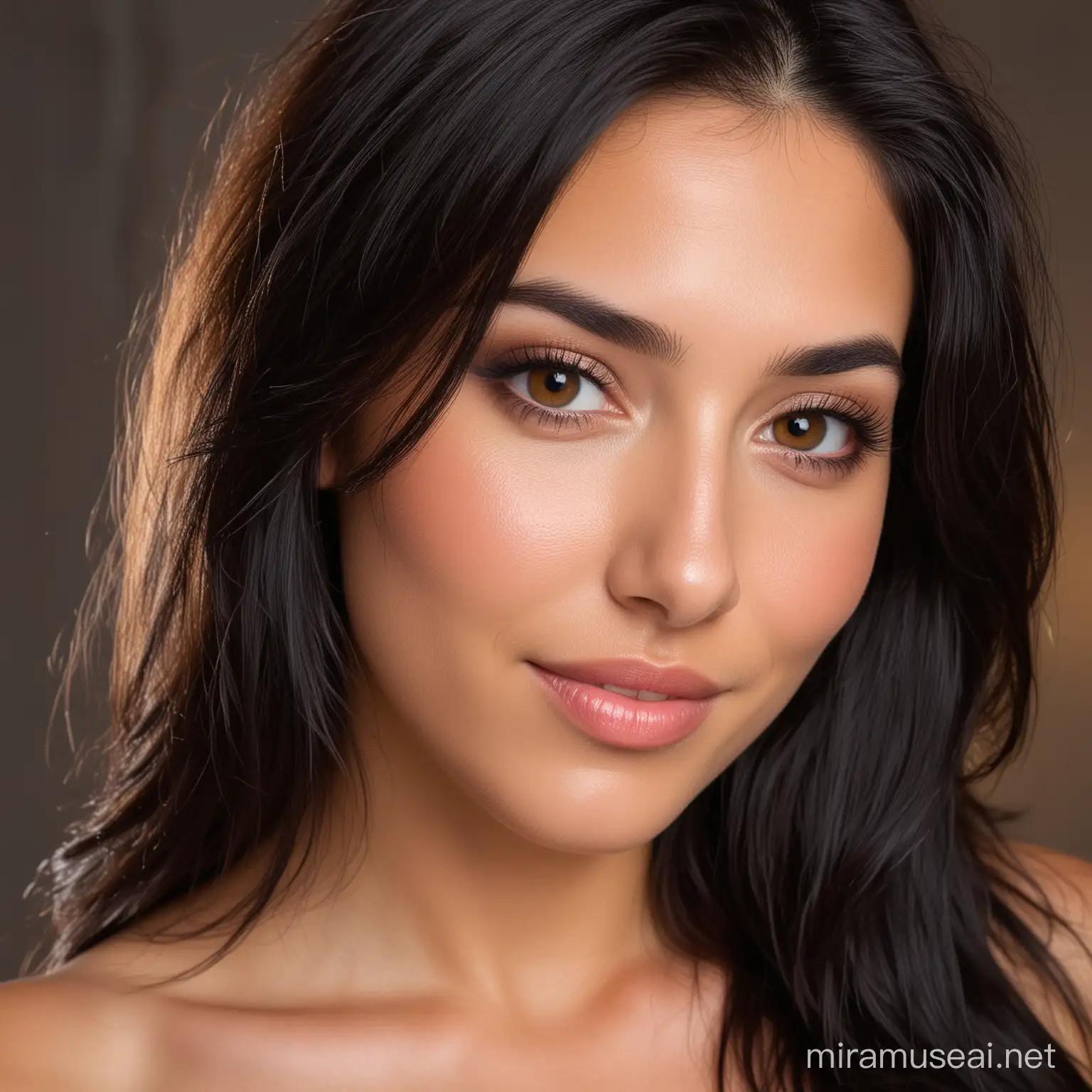 Jolene is beautiful, 25 years old Mediterranean woman. Has long black hair below her shoulders. A beauty spot on each cheek. Brown eyes. Likes to smile and has a mischievous look. She likes night stars.  