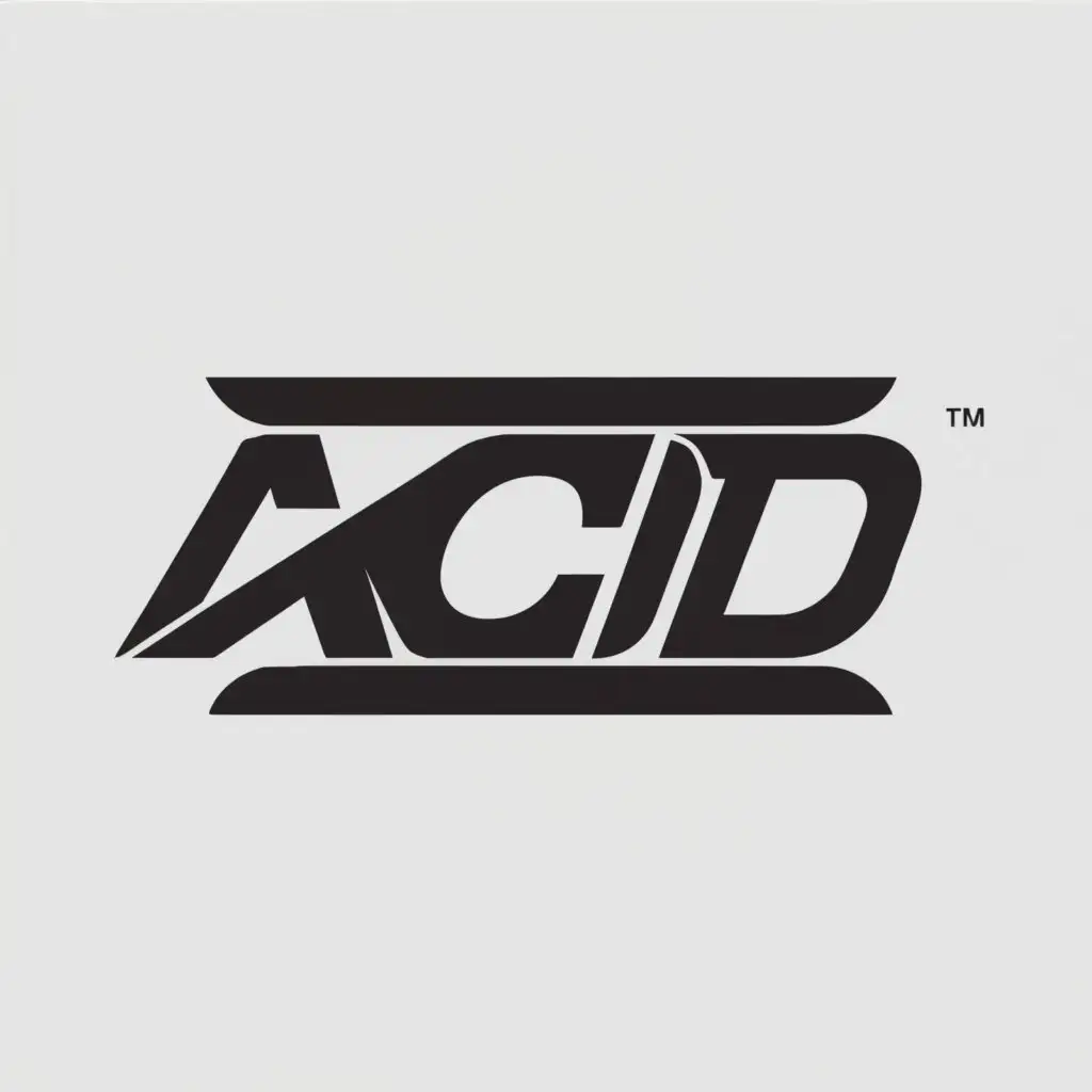 a logo design,with the text "ACID", main symbol:strong looks,Moderate,be used in Automotive industry,clear background