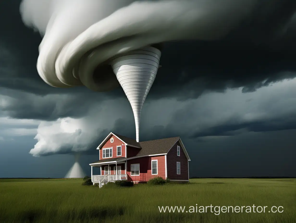Whirling-Funnel-Tornado-Lifts-Quaint-House-into-the-Sky
