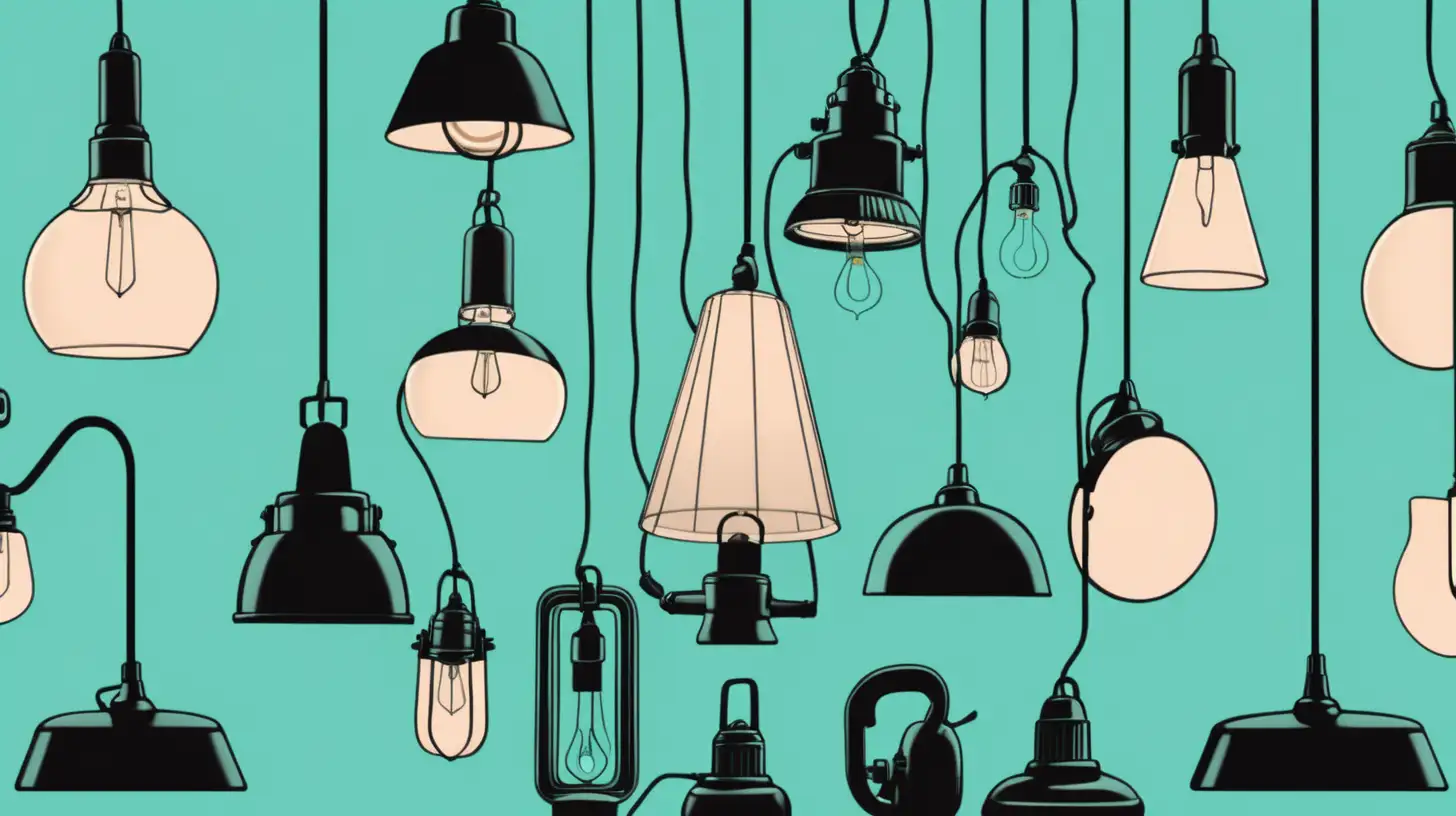 Prompt

"Generate a comic-style banner showcasing various types of lamps in a vibrant pastel turquoise green and black color scheme, creating a visually dynamic and engaging composition."
