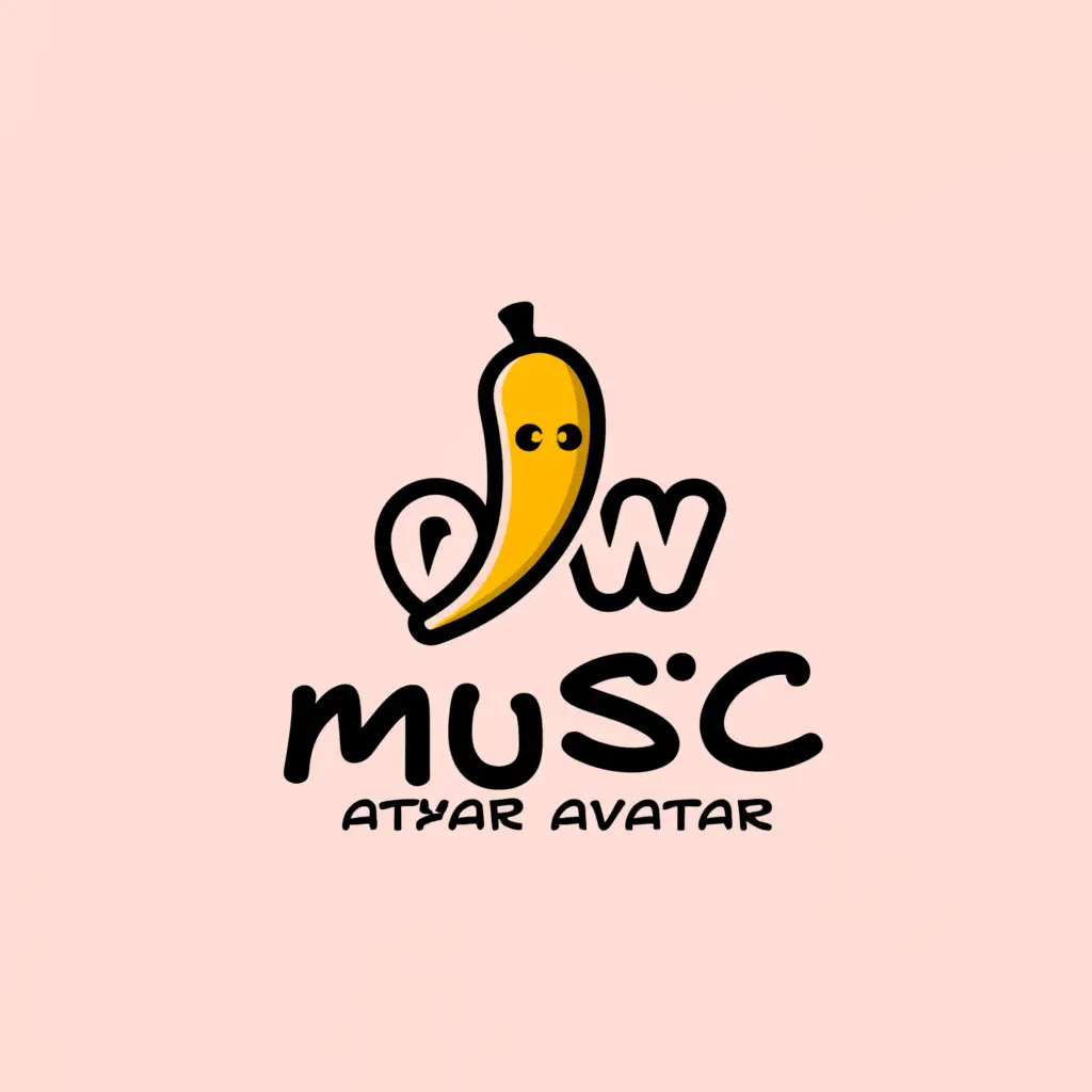 LOGO-Design-For-Music-Avatar-Vibrant-Banana-Theme-with-Ow-Emoticon