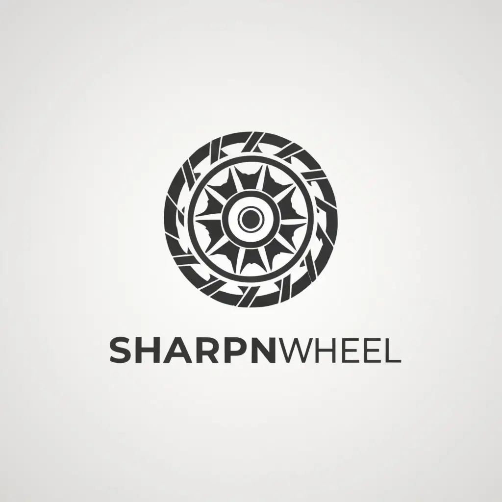 a logo design,with the text "Sharp pin wheel", main symbol:Camera,complex,be used in Entertainment industry,clear background