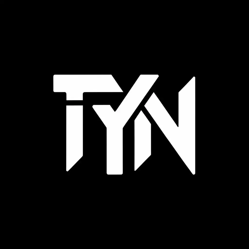 a logo design,with the text "Tyn", main symbol:Tyn,Moderate,be used in Technology industry,clear background
