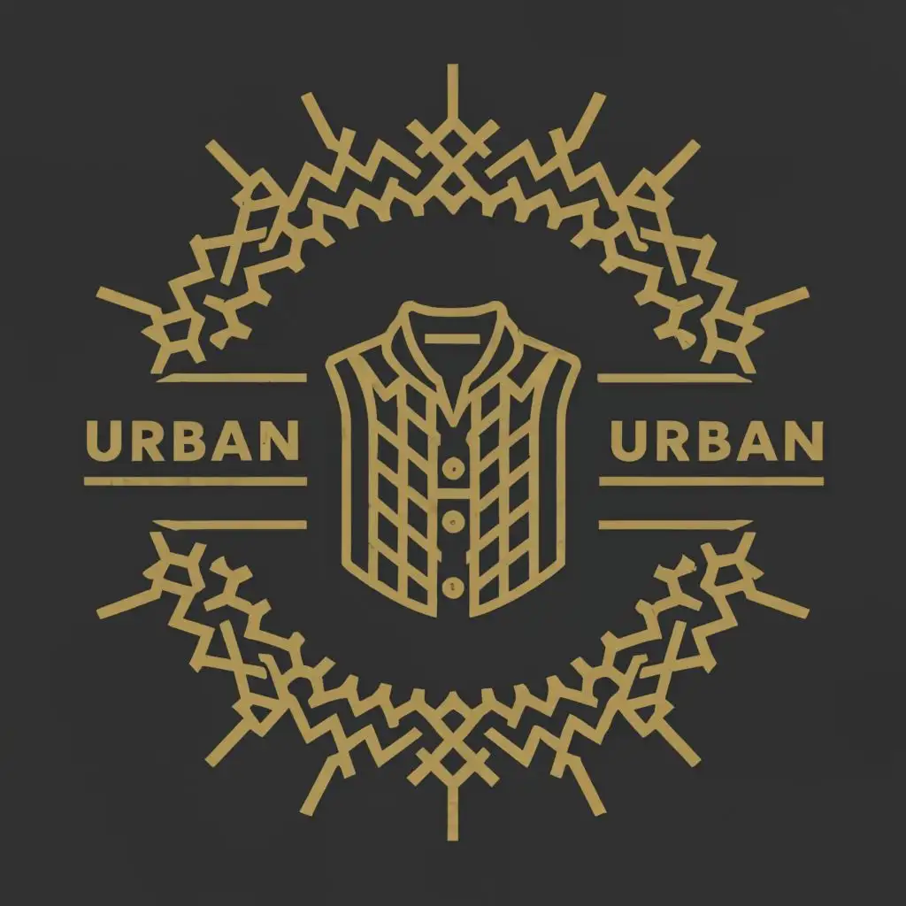a logo design,with the text "Urban", main symbol:Shirt and fashion,Moderate,clear background