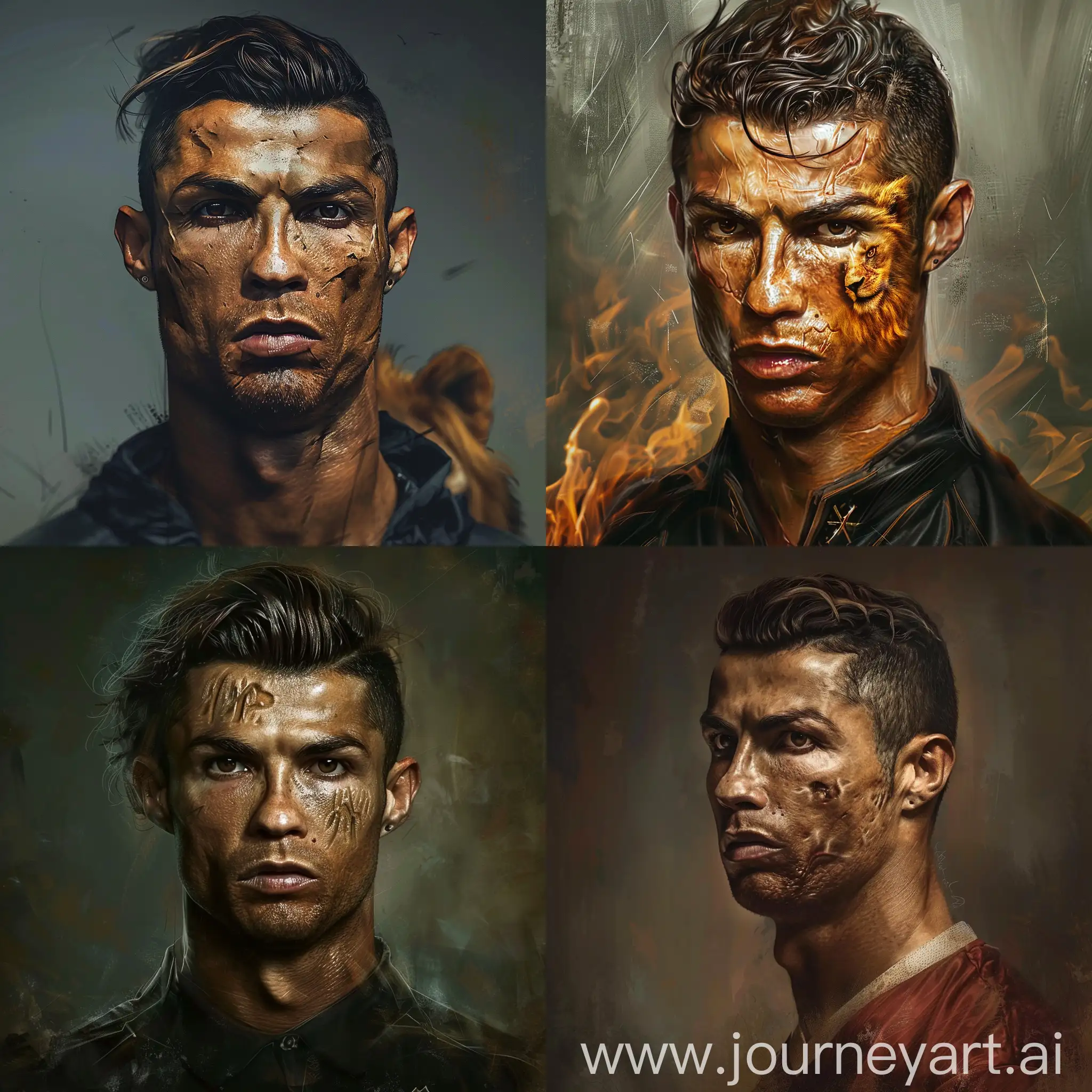 Cristiano-Ronaldo-RPG-Character-with-Majestic-Lions-Face