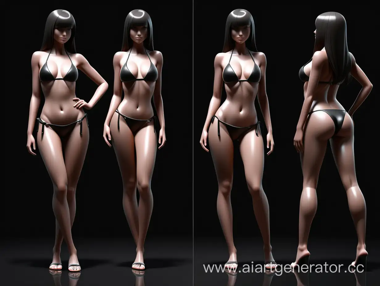Sleek-AI-Model-Poses-in-Black-Bikini-on-Noir-Background