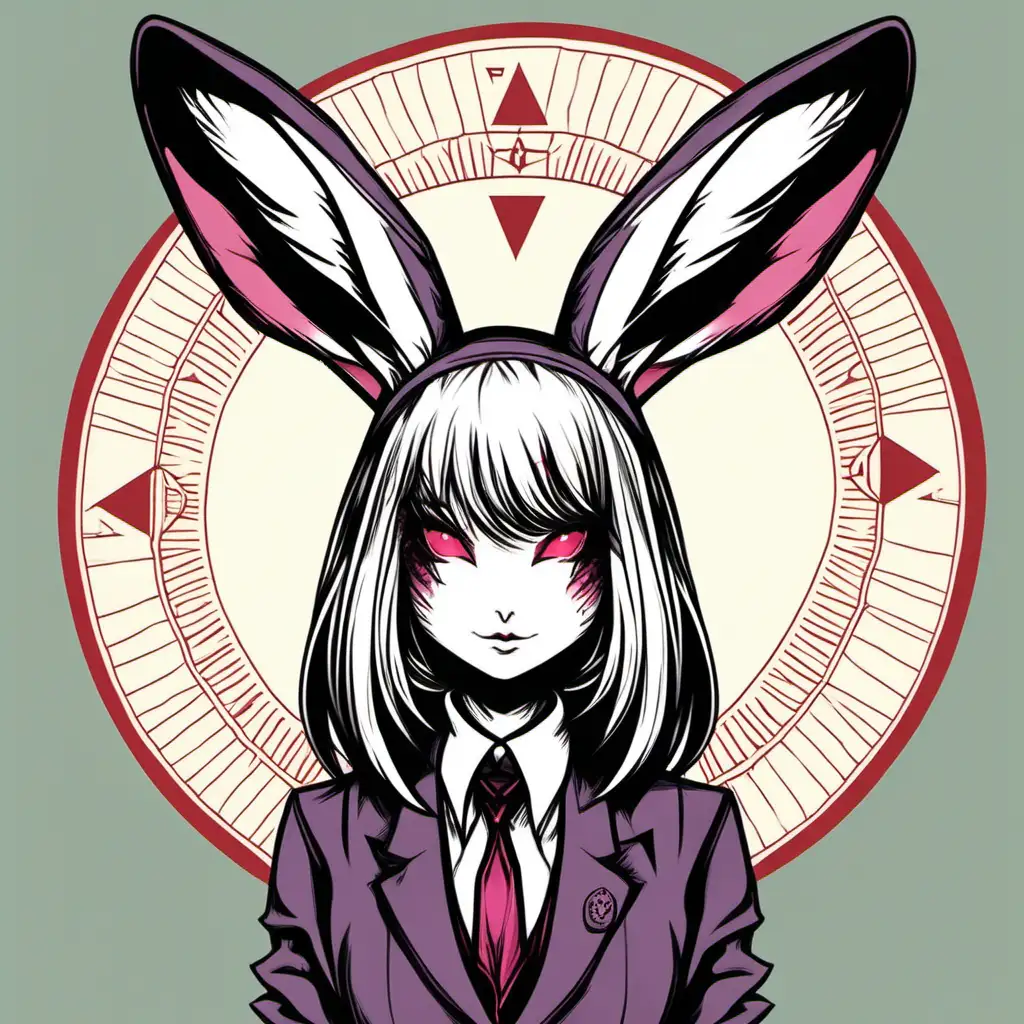 Enigmatic Illuminati Leader Human Rabbit Girl