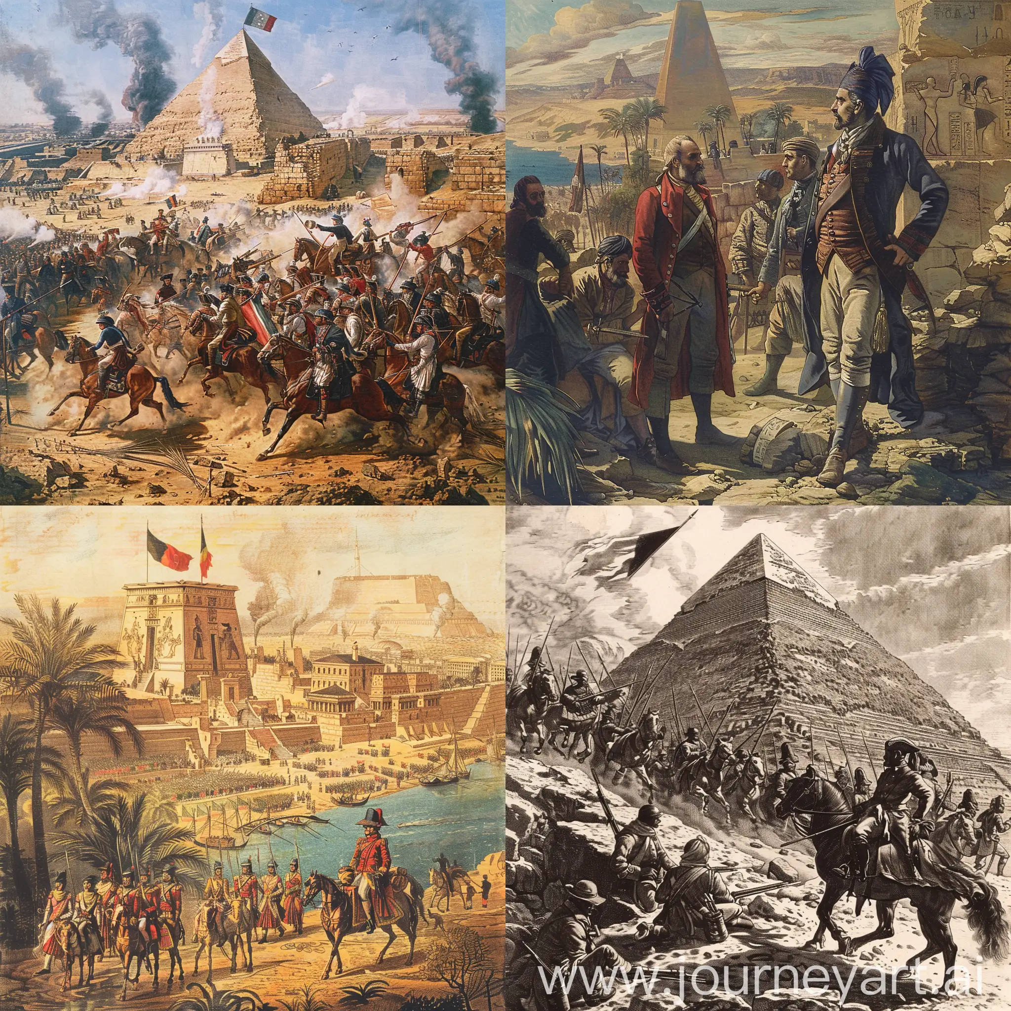 The events and consequences of the French Revolution gradually intertwined until Egypt's name emerged prominently on the world stage. To understand this context, one must first familiarize oneself with the historical background of France's ambition to seize Egypt and the inevitability of this idea crystallizing in the minds of leaders after the French Revolution, as will become evident in the following.
