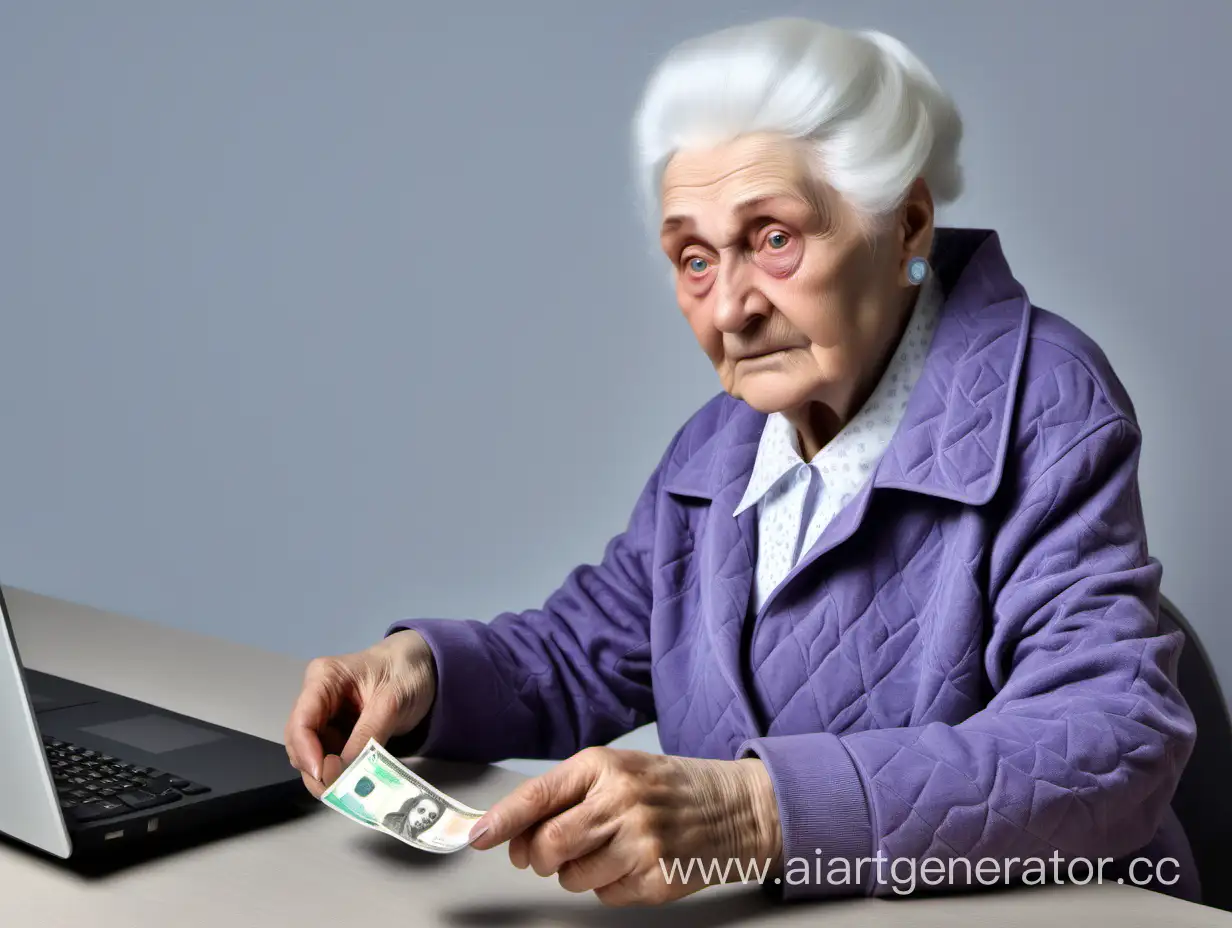 Russian-Rubles-Transaction-Pensioner-Grandma-at-the-Bank