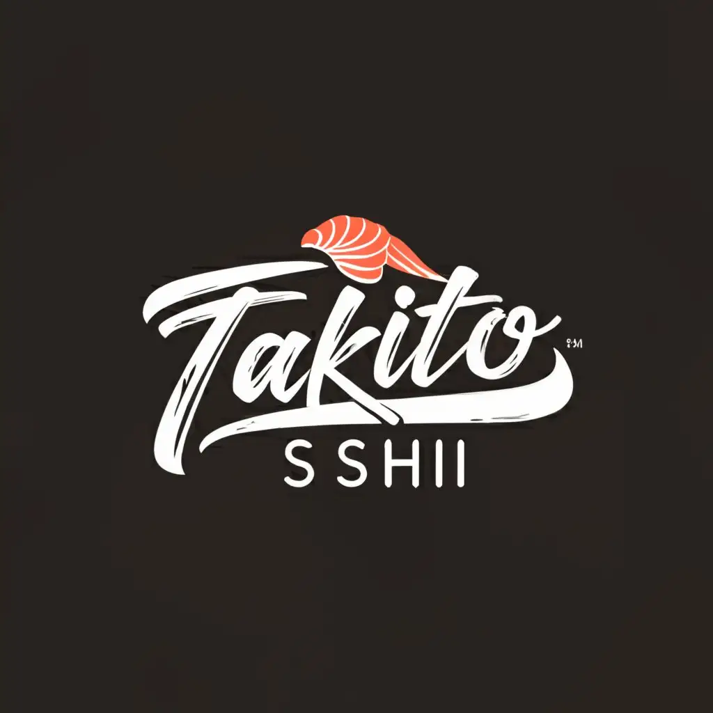 a logo design,with the text "Takito sushi", main symbol:Japan food,complex,be used in Restaurant industry,clear background