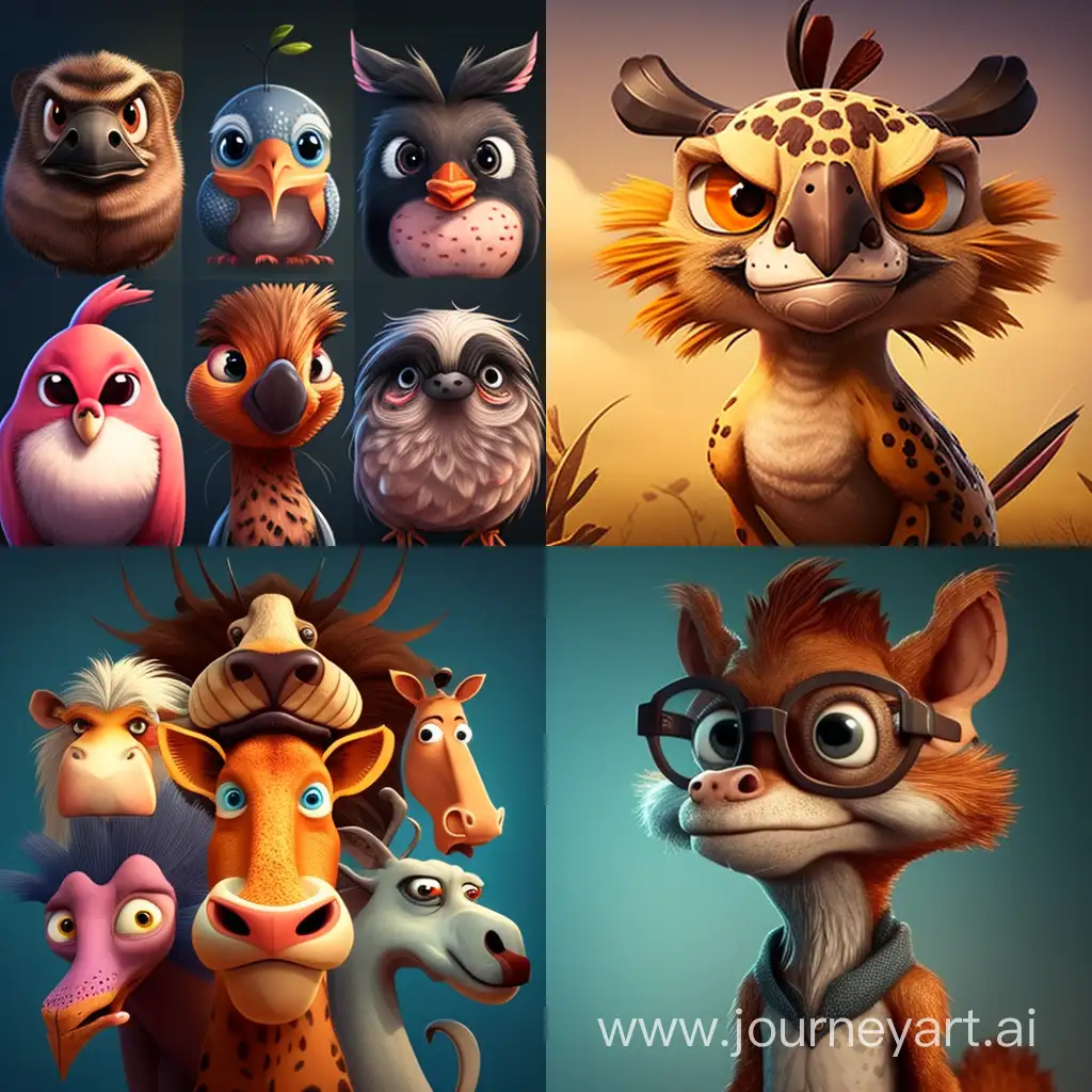 Cheerful-Cartoon-Animal-Avatar-with-Playful-Expression