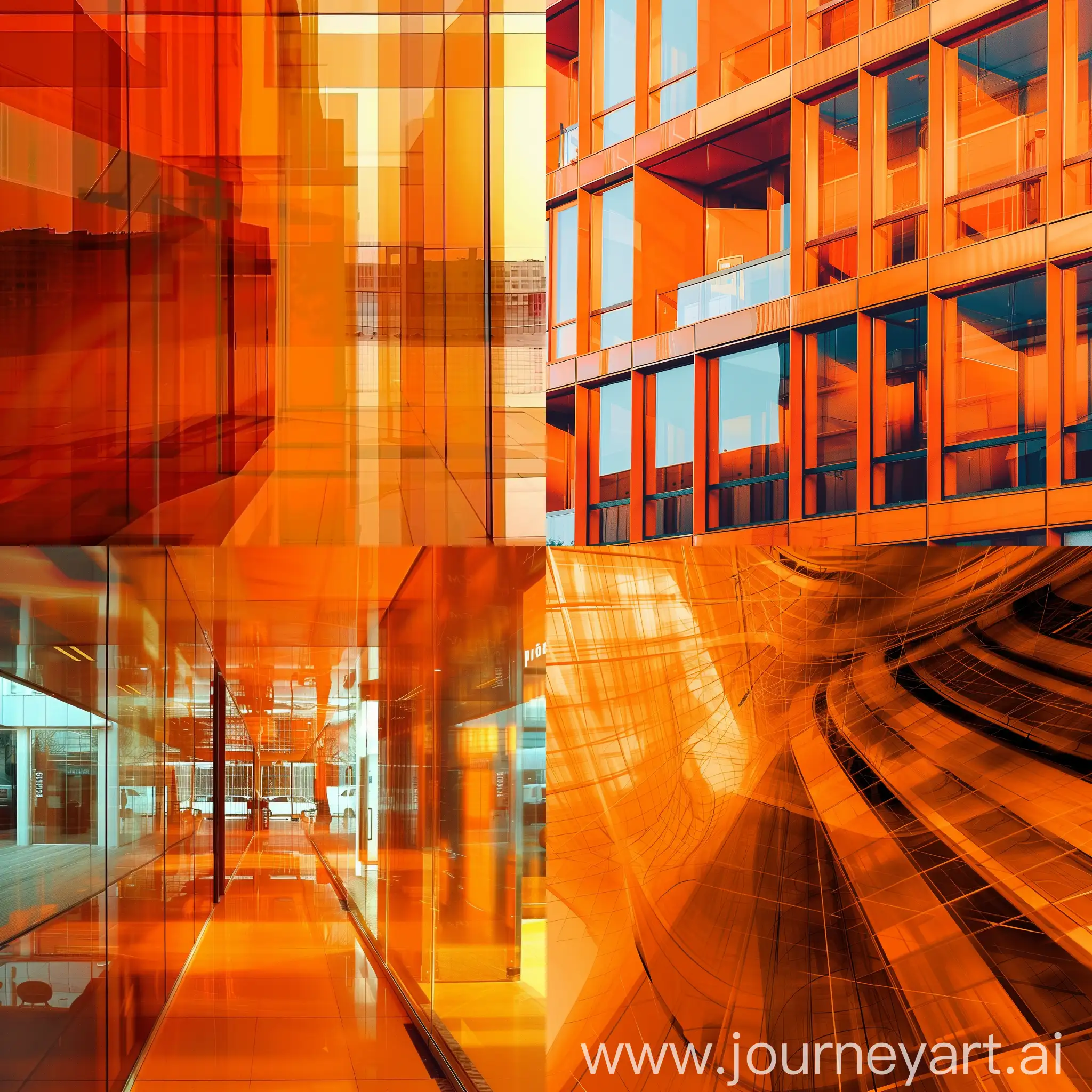 abstract in orange colours of employment agency