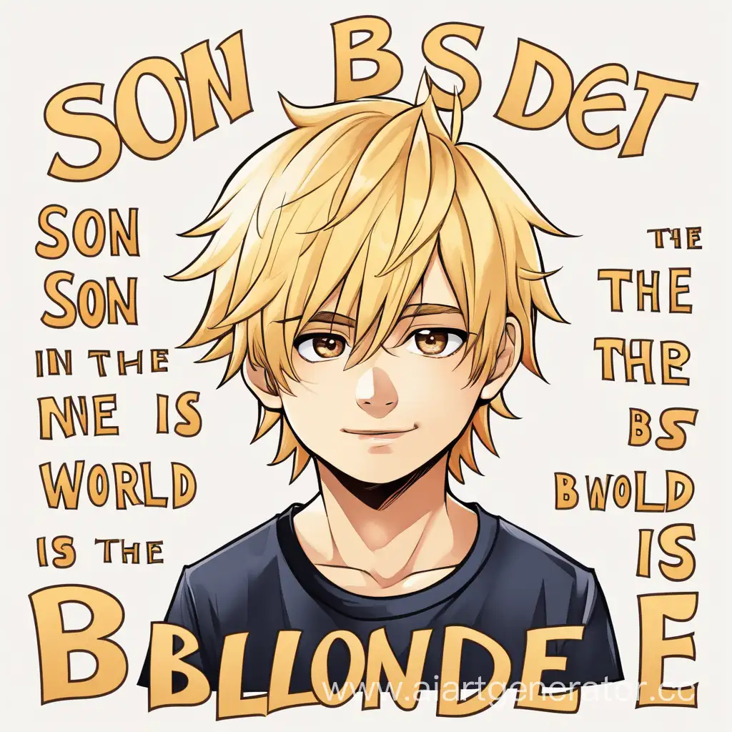 Adorable-Blonde-Son-Portrait-of-the-Best-Son-in-the-World