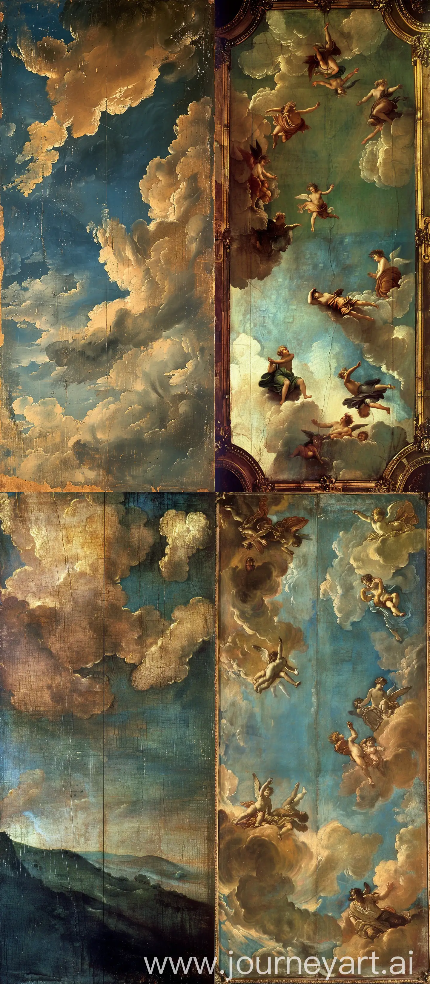 A Renaissance painting of the sky --v 6 --ar 7:16
