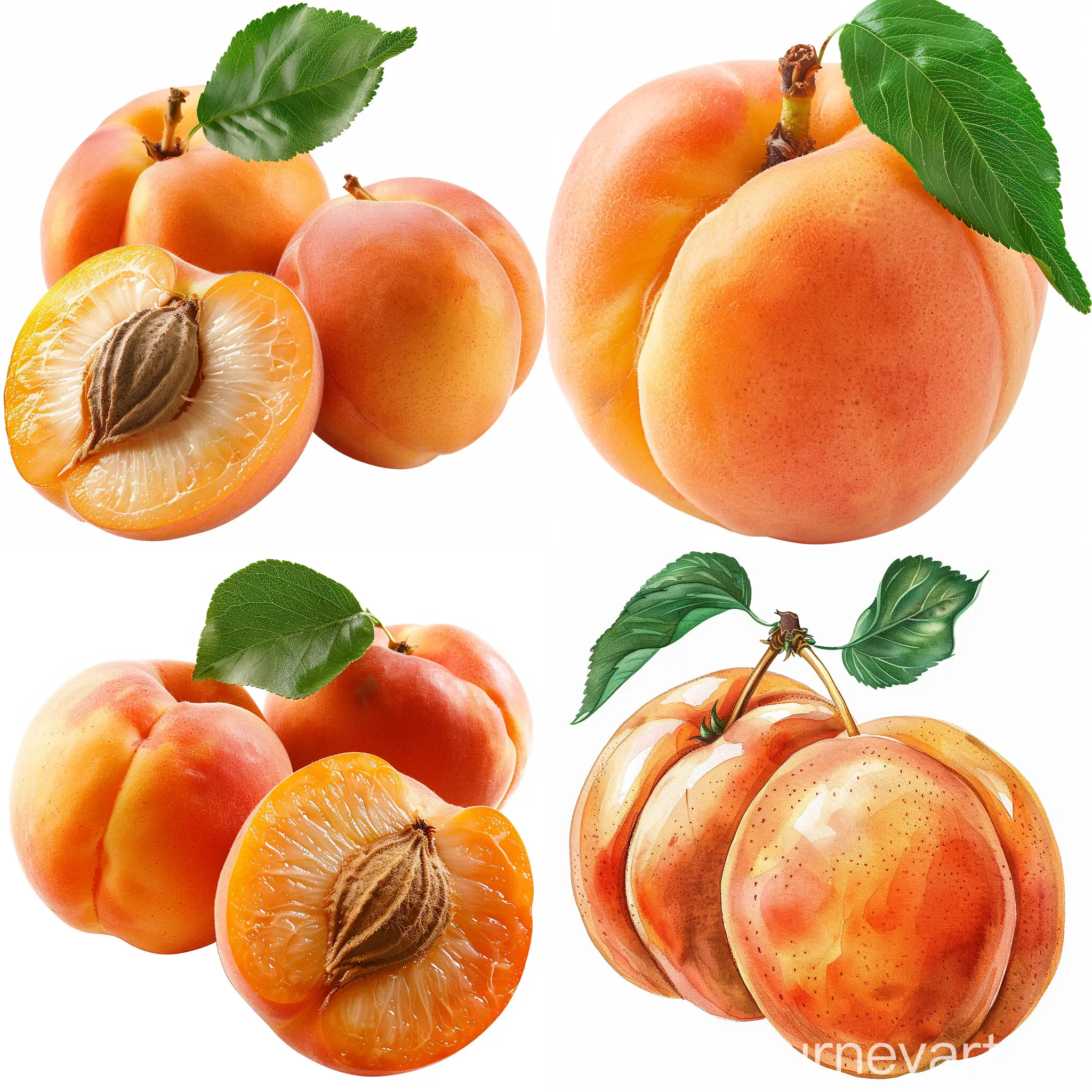 Vibrant-Apricot-Fruit-Illustration