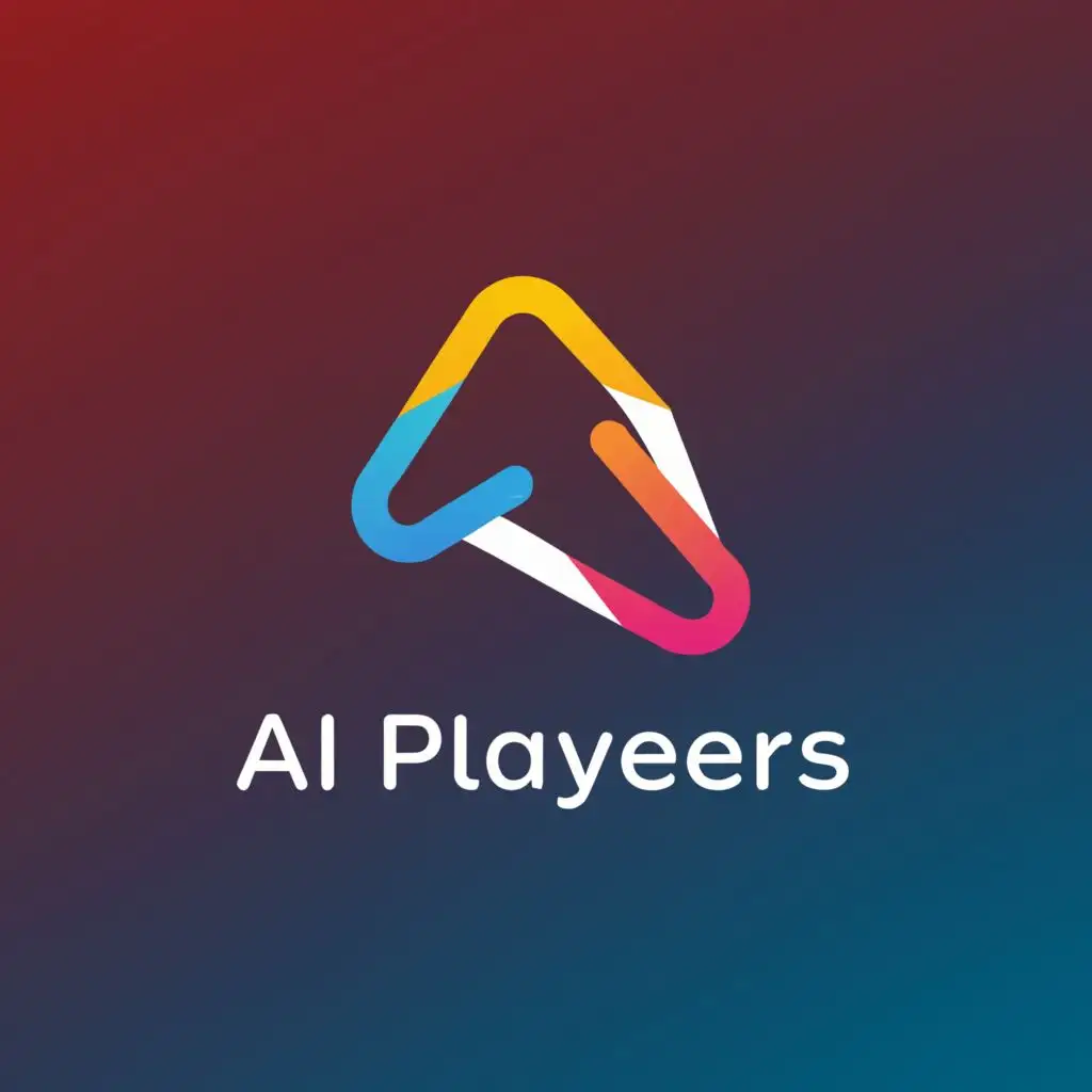 a logo design,with the text "AI Players", main symbol:Tutorial,Minimalistic,be used in Education industry,clear background