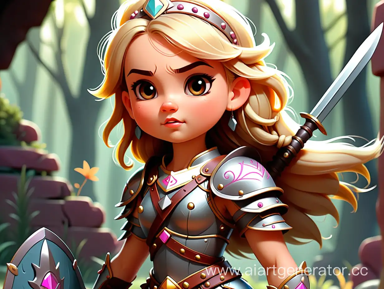 A cute warrior princess 