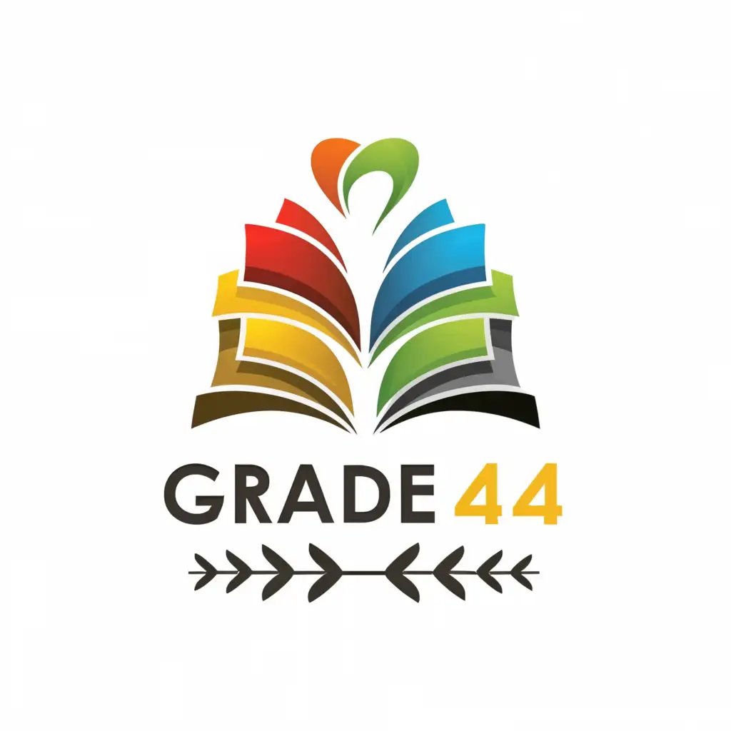 a logo design,with the text 'Grade 4', main symbol:Books, Learn, Love ,complex,be used in Education industry,clear background