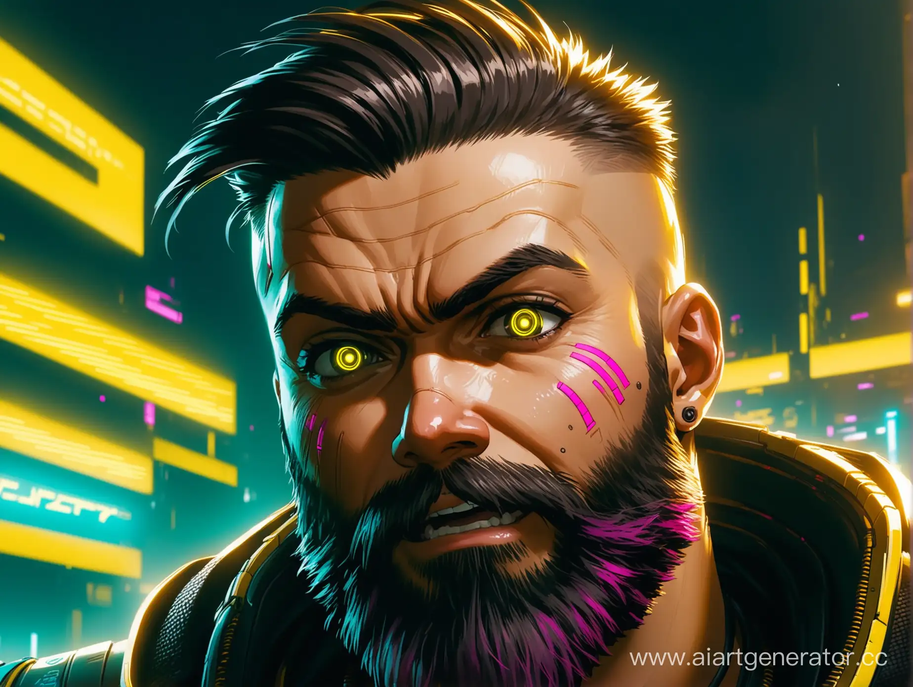 Cyberpunk-2077-Character-with-Comical-Surprise-Bearded-Look