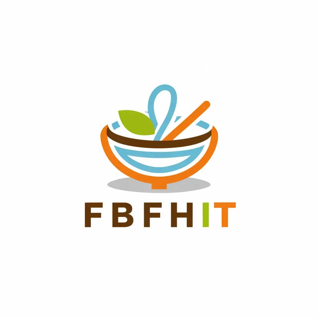 a logo design,with the text "FBFH IT", main symbol:Bowl with spoon in it,Moderate,be used in Nonprofit industry,clear background