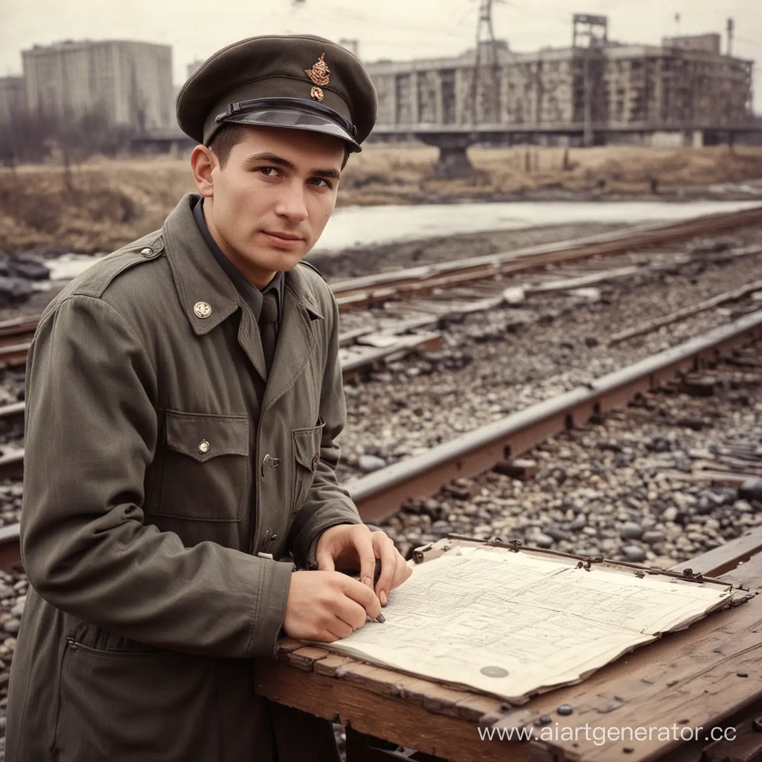 Youthful-Soviet-Bridge-Engineer-at-Marks-Construction