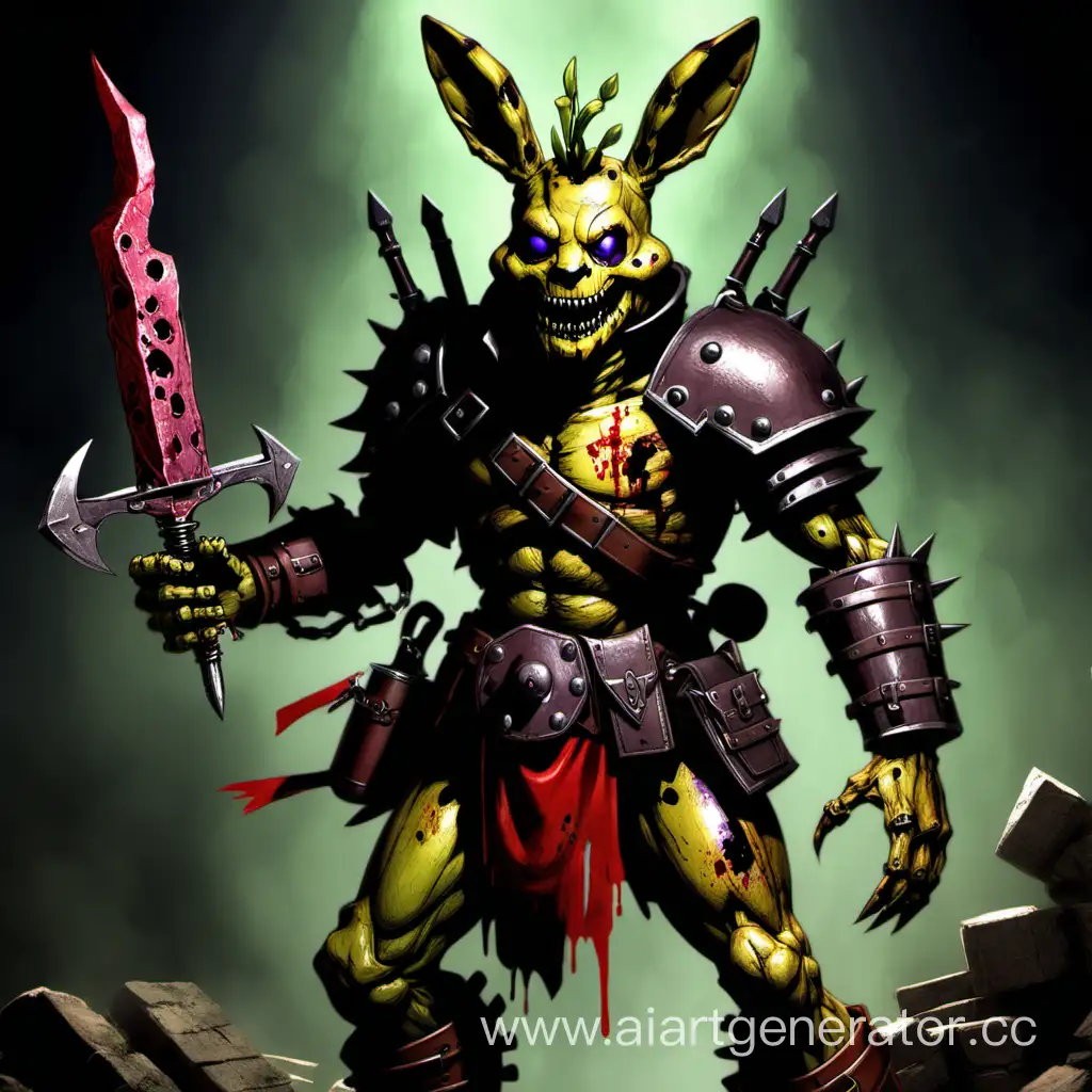 springtrap dungeon and dragons character blood hunter